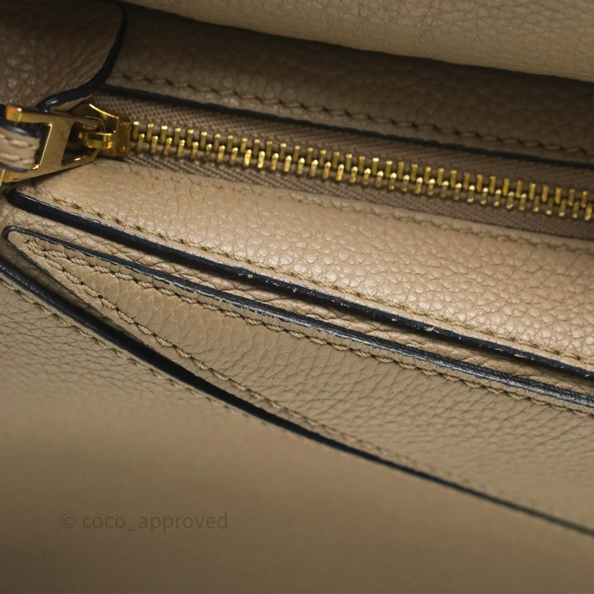 Loewe Mini Puzzle Bag Beige Calfskin