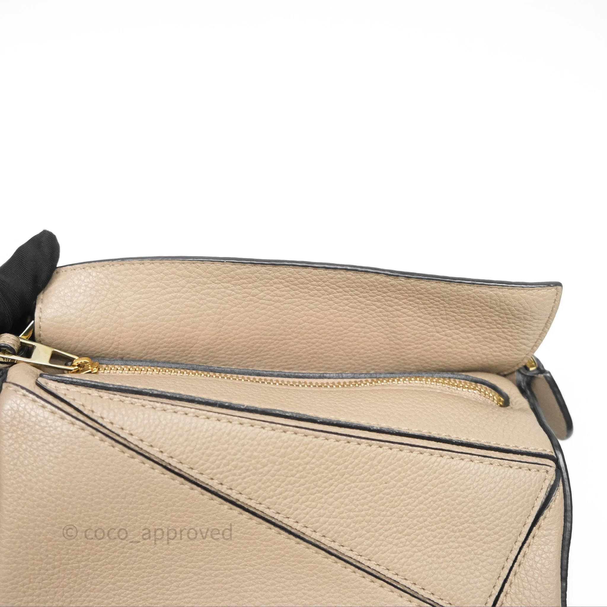 Loewe Mini Puzzle Bag Beige Calfskin