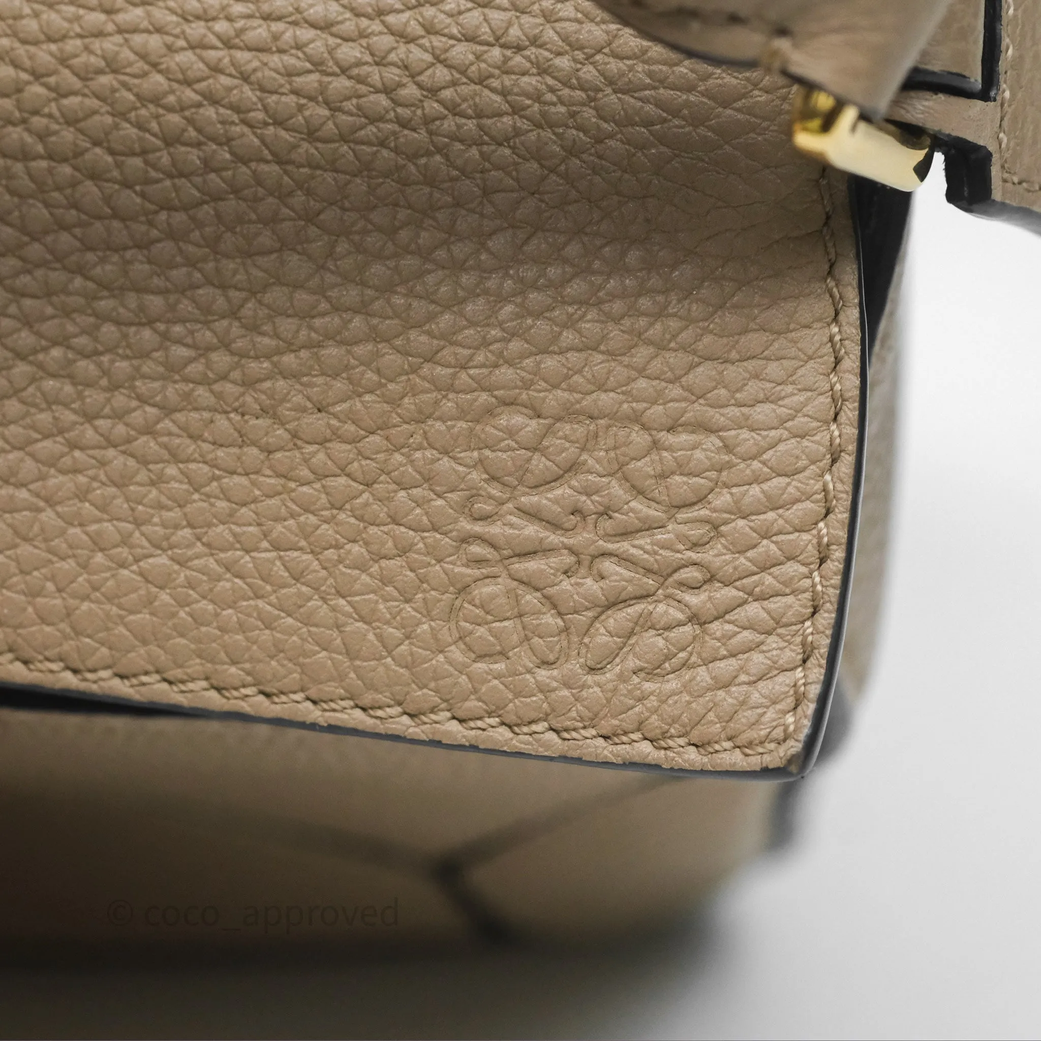 Loewe Mini Puzzle Bag Beige Calfskin