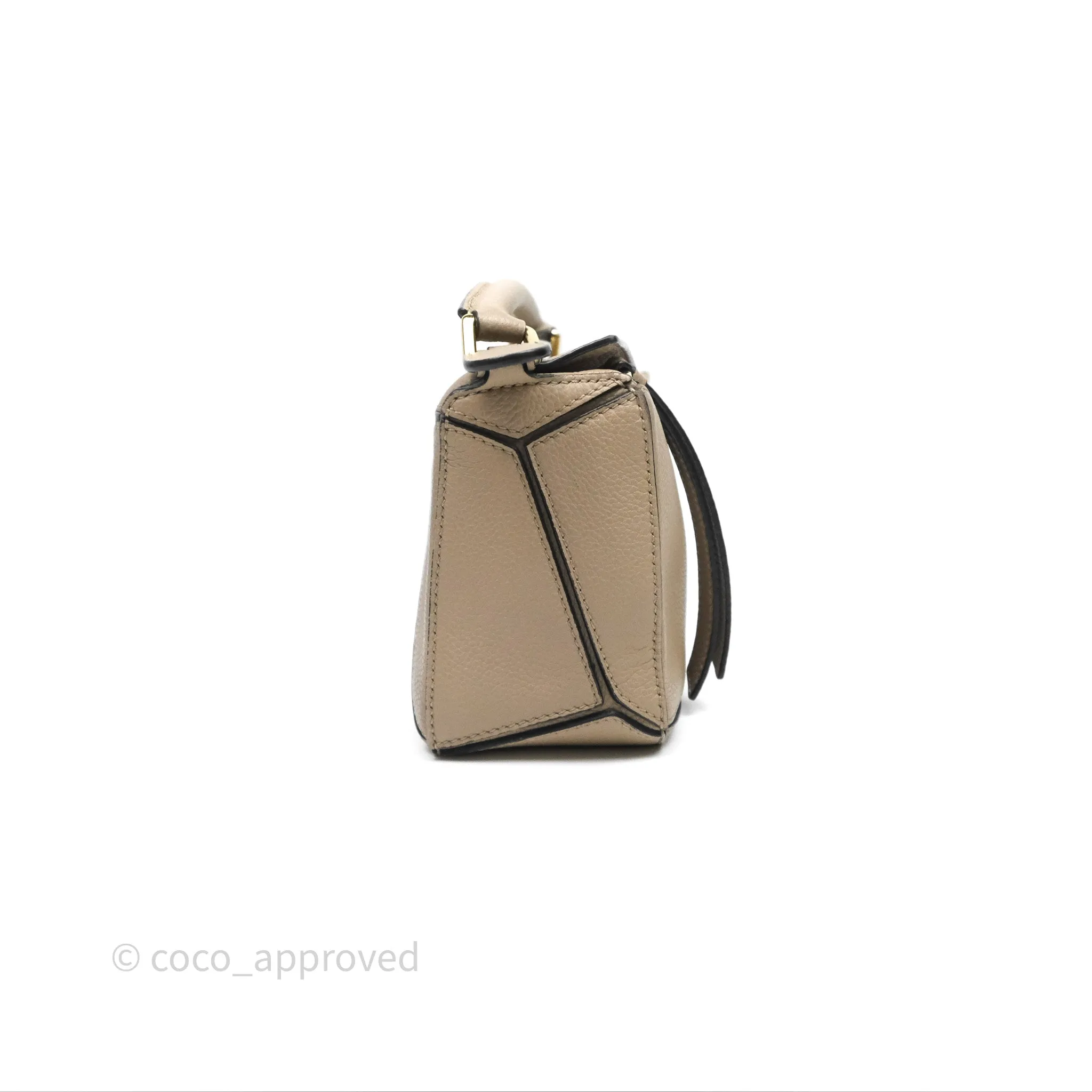 Loewe Mini Puzzle Bag Beige Calfskin