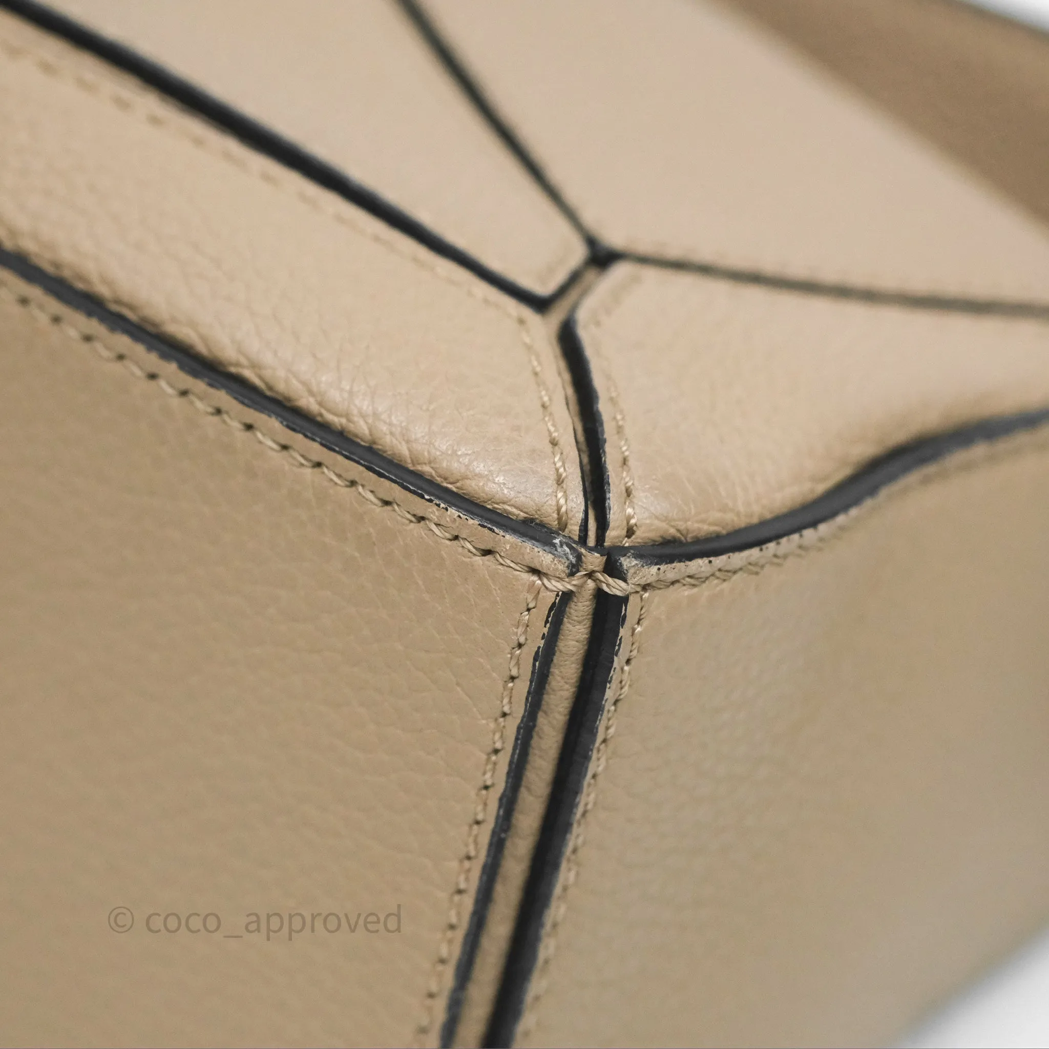 Loewe Mini Puzzle Bag Beige Calfskin
