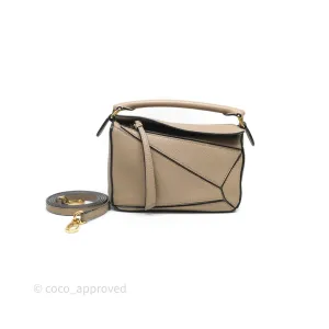 Loewe Mini Puzzle Bag Beige Calfskin