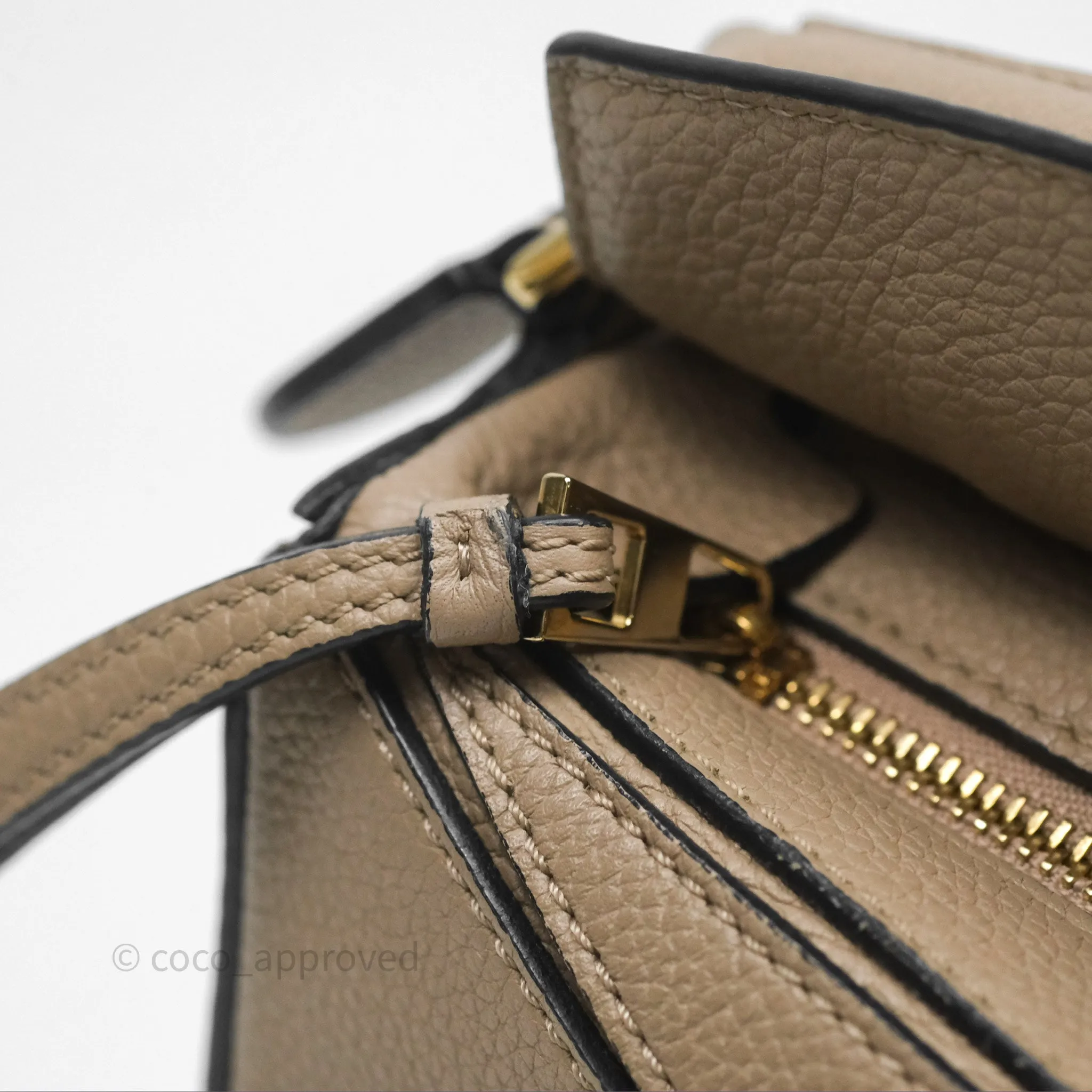 Loewe Mini Puzzle Bag Beige Calfskin