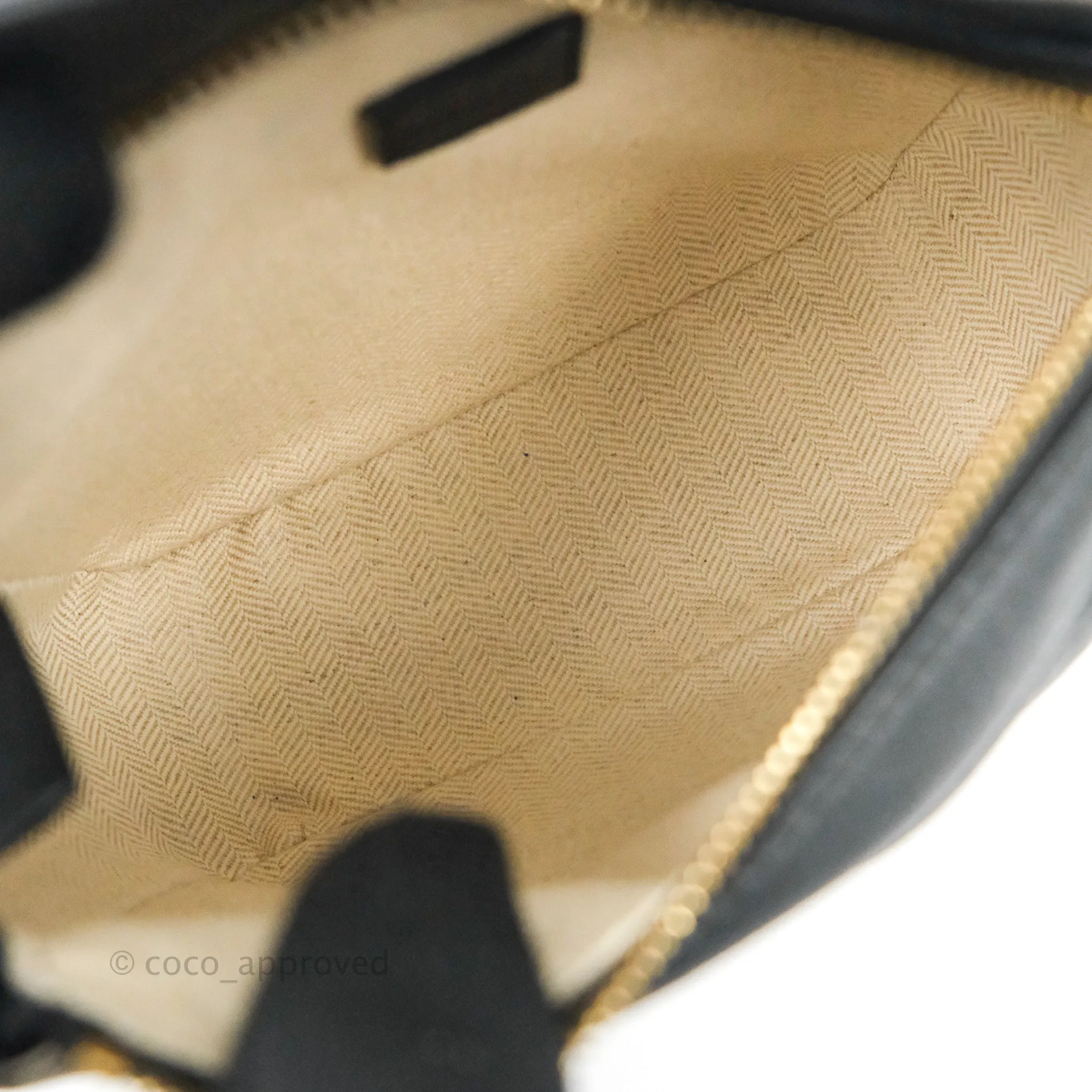 Loewe Mini Puzzle Bag Black/White/Navy Calfskin Gold Hardware