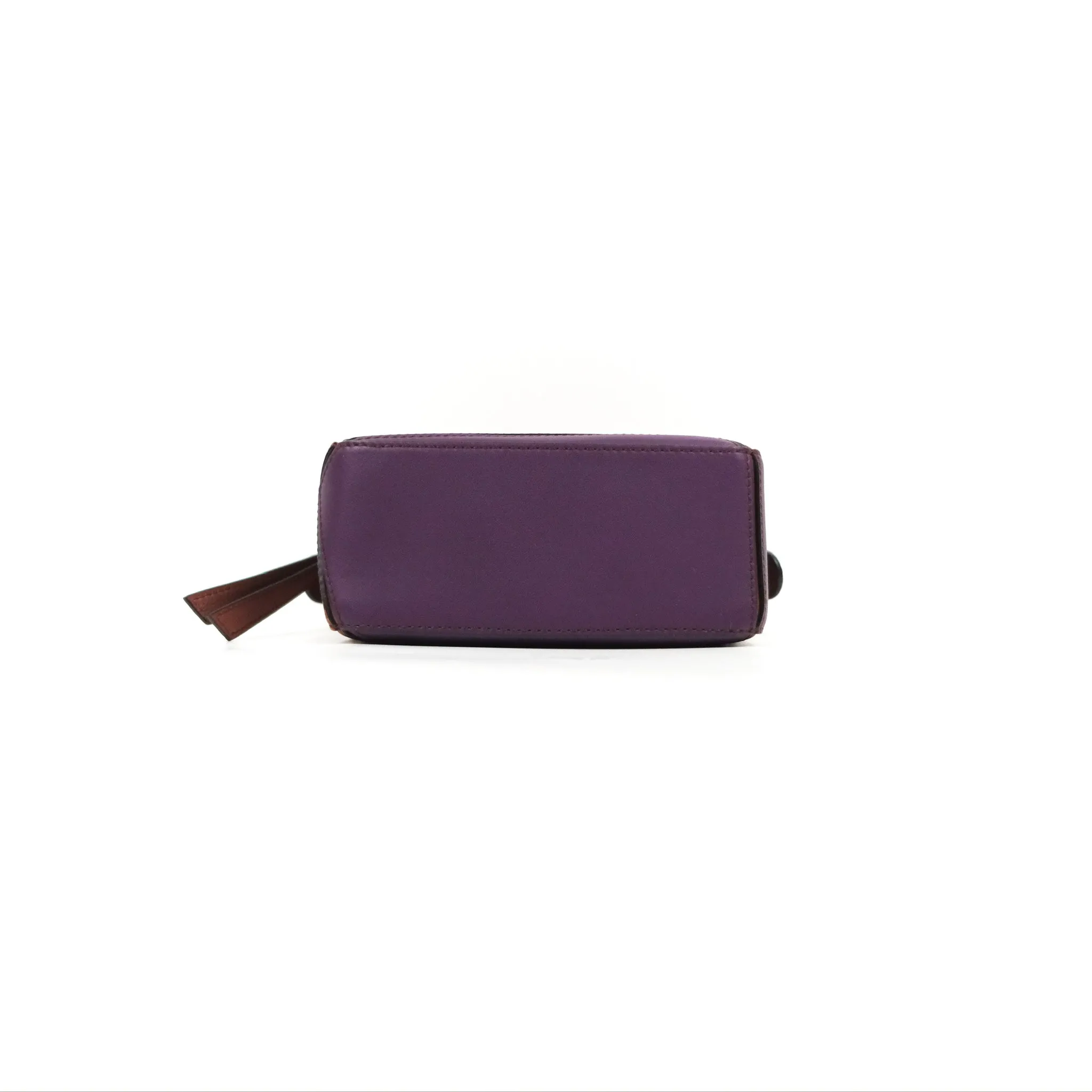 Loewe Mini Puzzle Bag Dark Rust/Dark Purple Calfskin