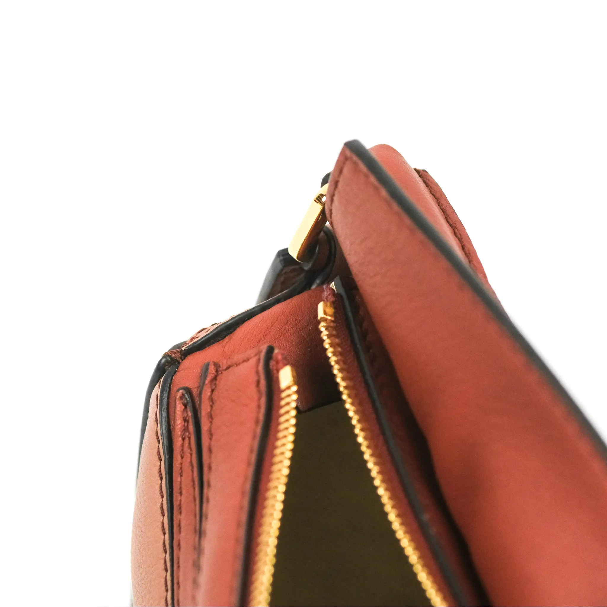 Loewe Mini Puzzle Bag Dark Rust/Dark Purple Calfskin