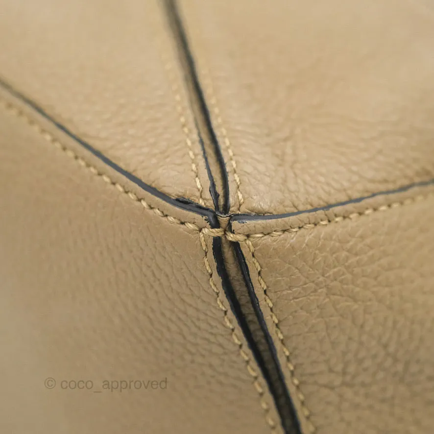 Loewe Mini Puzzle Bag Sand Mink Calfskin Gold Hardware