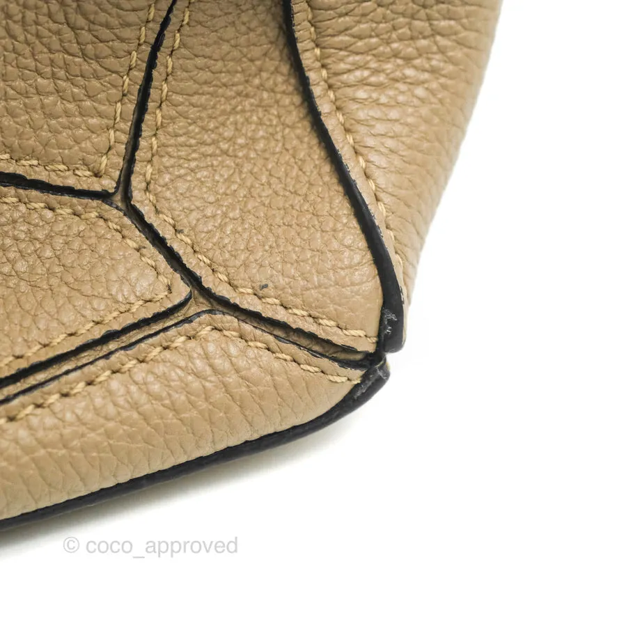 Loewe Mini Puzzle Bag Sand Mink Calfskin Gold Hardware