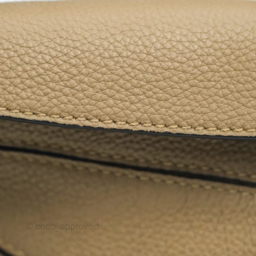Loewe Mini Puzzle Bag Sand Mink Calfskin Gold Hardware