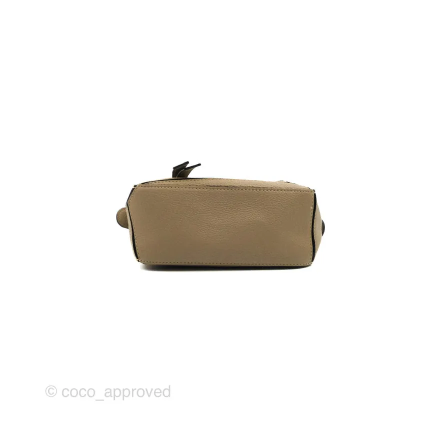 Loewe Mini Puzzle Bag Sand Mink Calfskin Gold Hardware