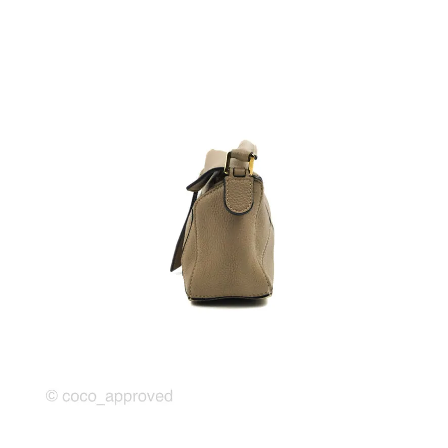 Loewe Mini Puzzle Bag Sand Mink Calfskin Gold Hardware