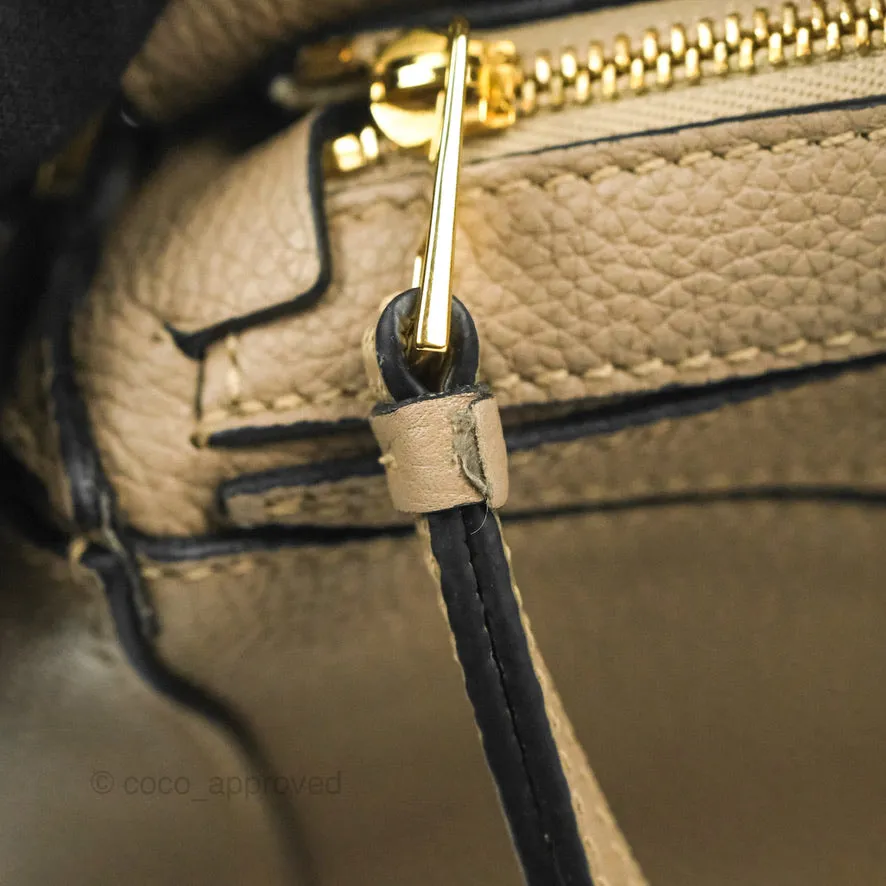 Loewe Mini Puzzle Bag Sand Mink Calfskin Gold Hardware