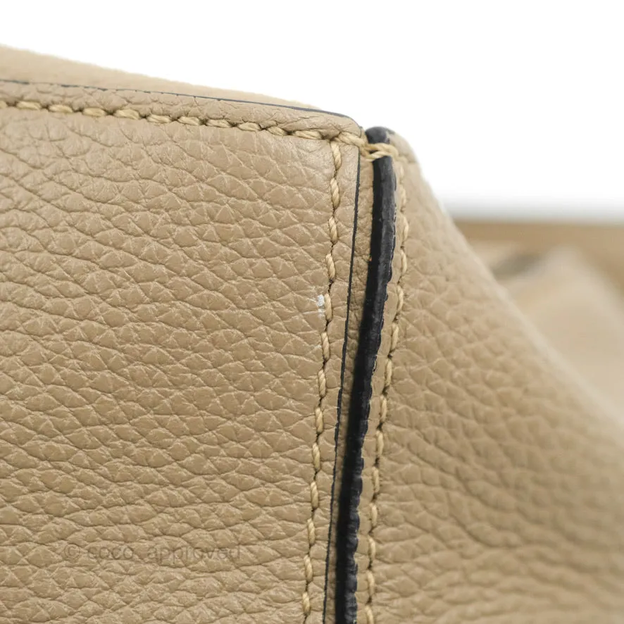 Loewe Mini Puzzle Bag Sand Mink Calfskin Gold Hardware