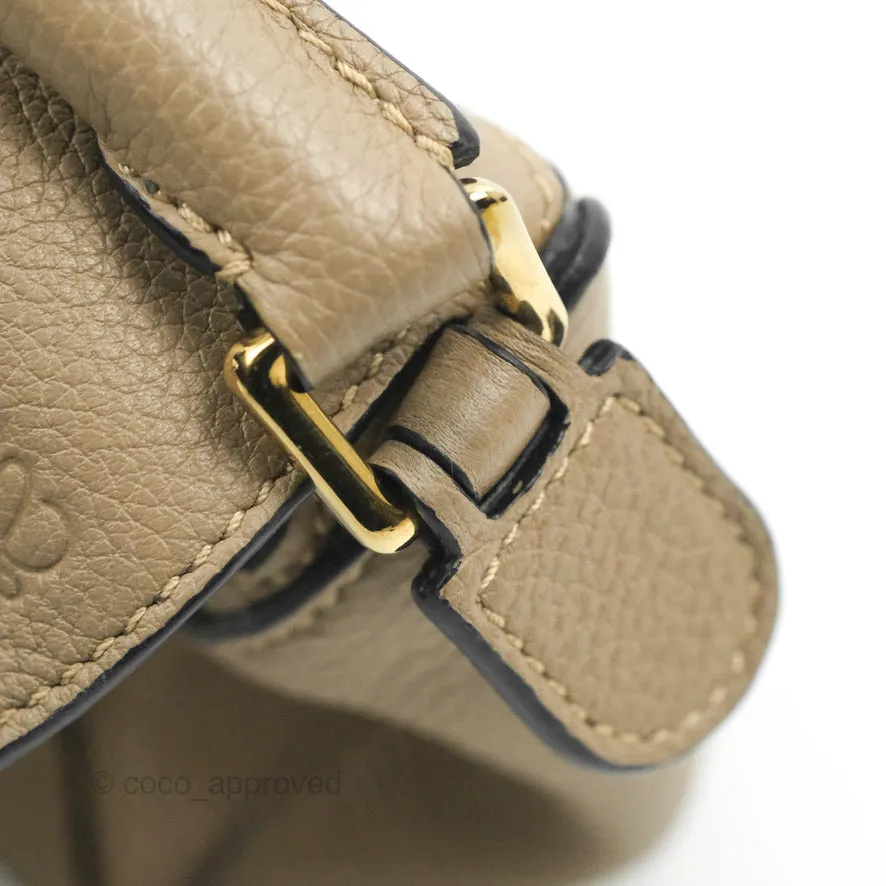 Loewe Mini Puzzle Bag Sand Mink Calfskin Gold Hardware