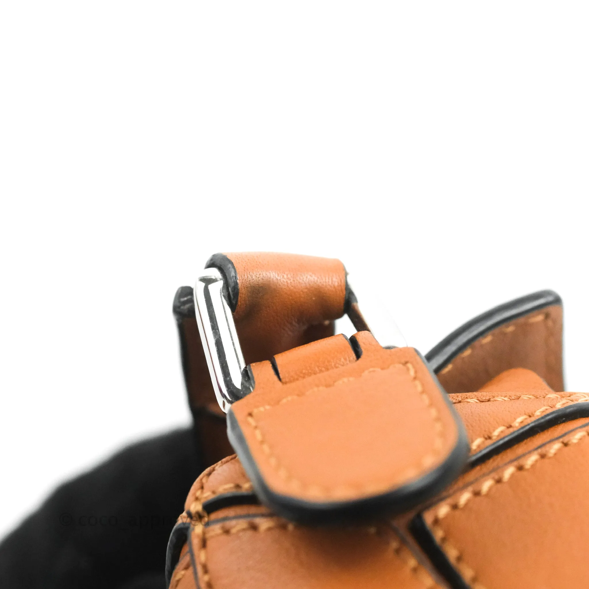 Loewe Mini Puzzle Bag Tan Calfskin Palladium Hardware