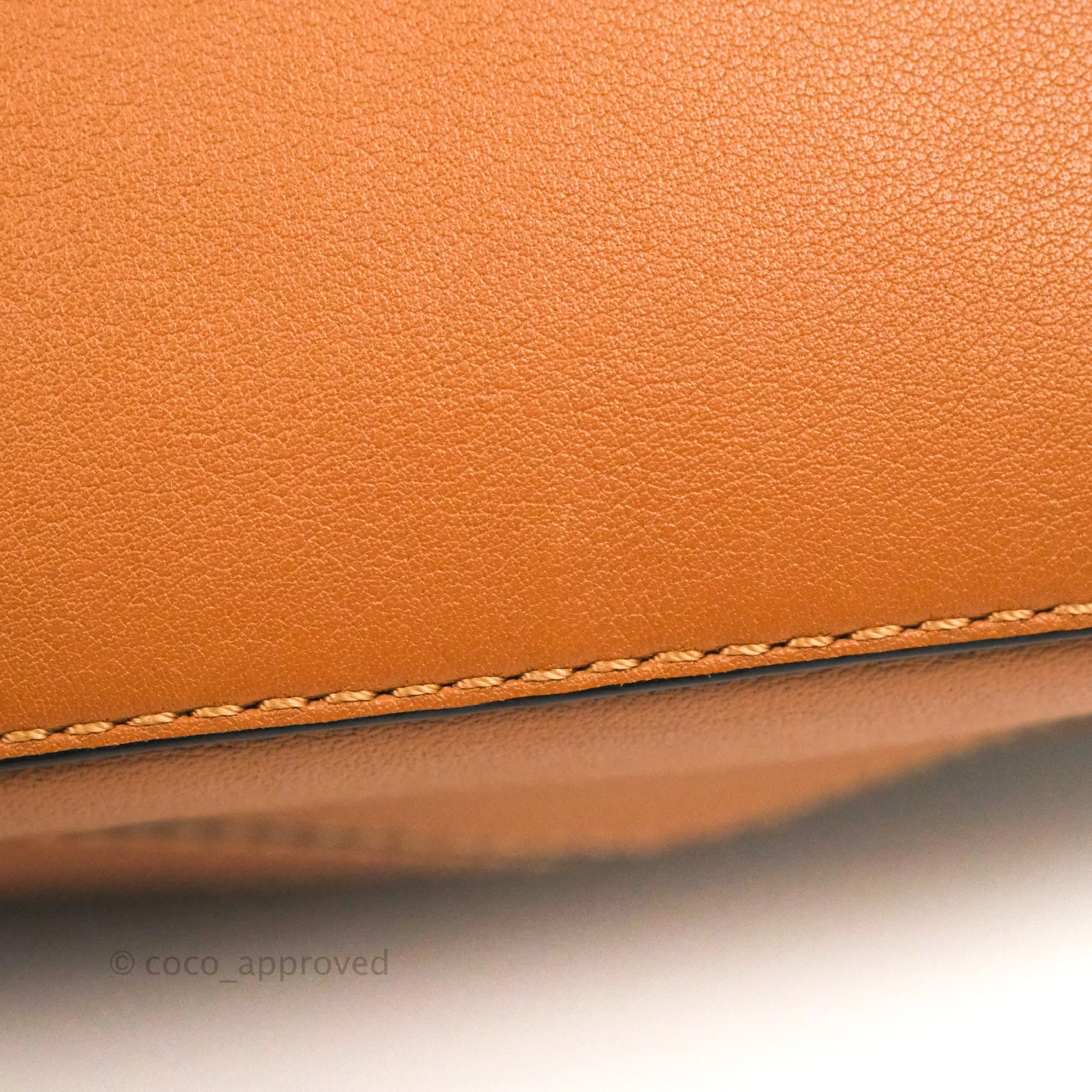 Loewe Mini Puzzle Bag Tan Calfskin Palladium Hardware