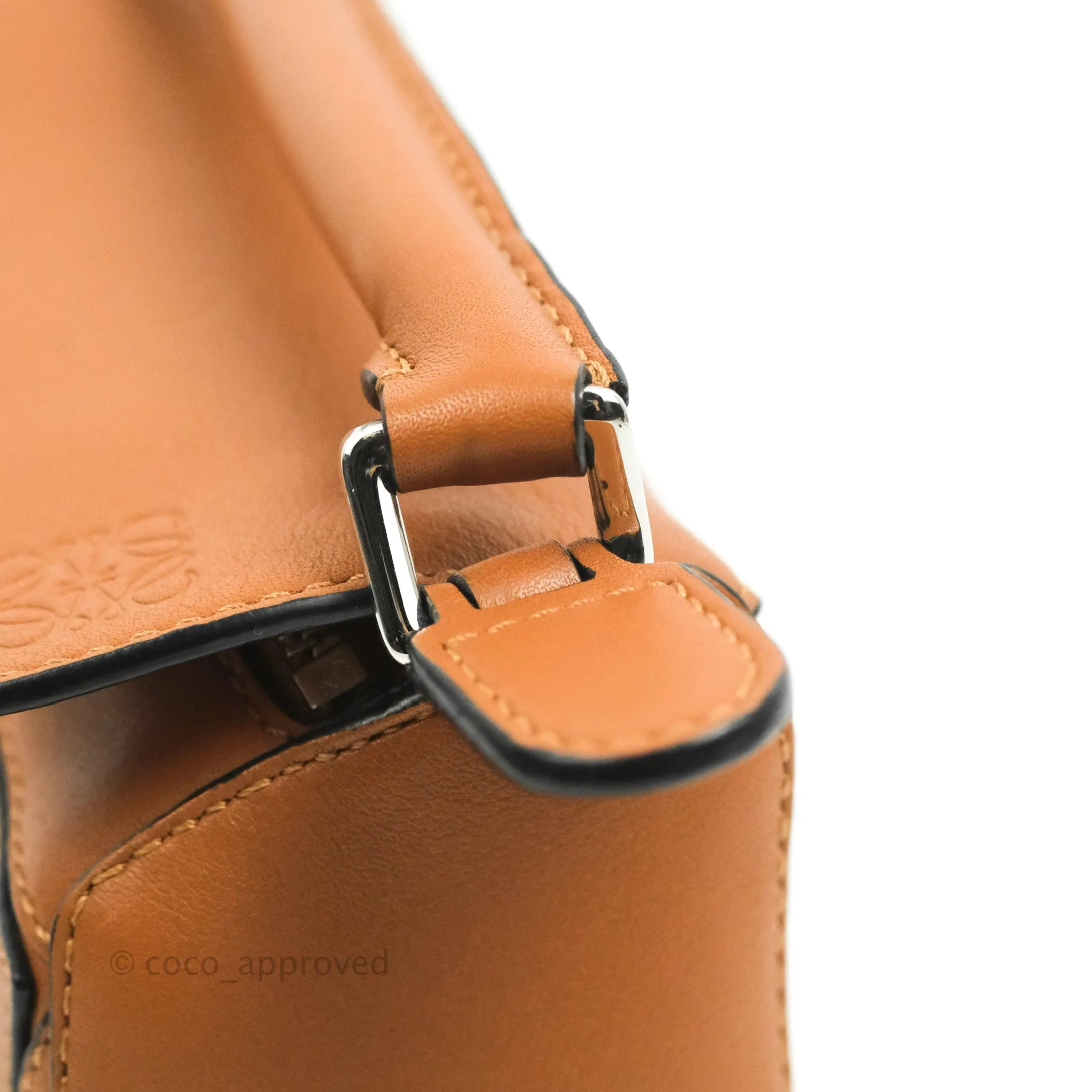 Loewe Mini Puzzle Bag Tan Calfskin Palladium Hardware