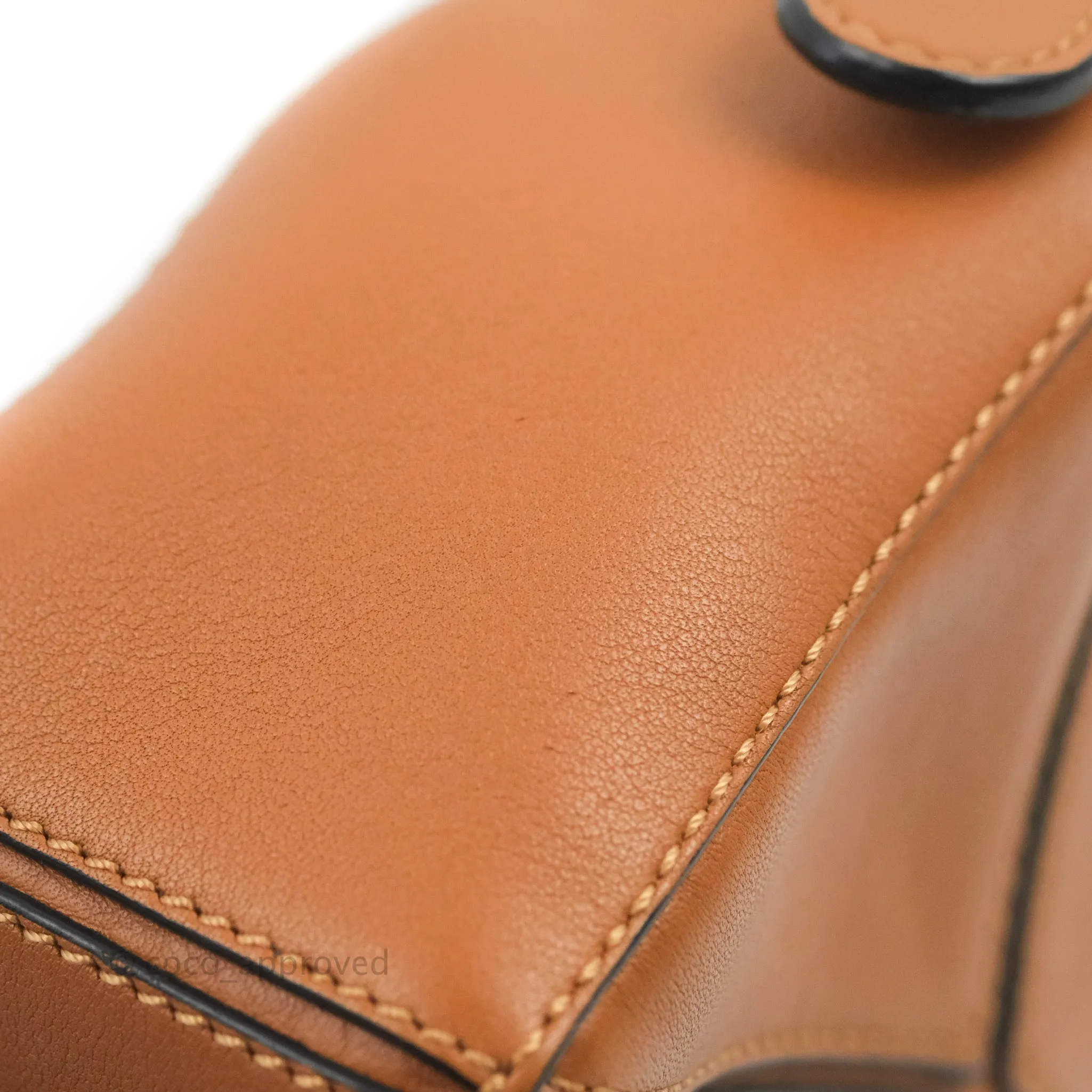 Loewe Mini Puzzle Bag Tan Calfskin Palladium Hardware