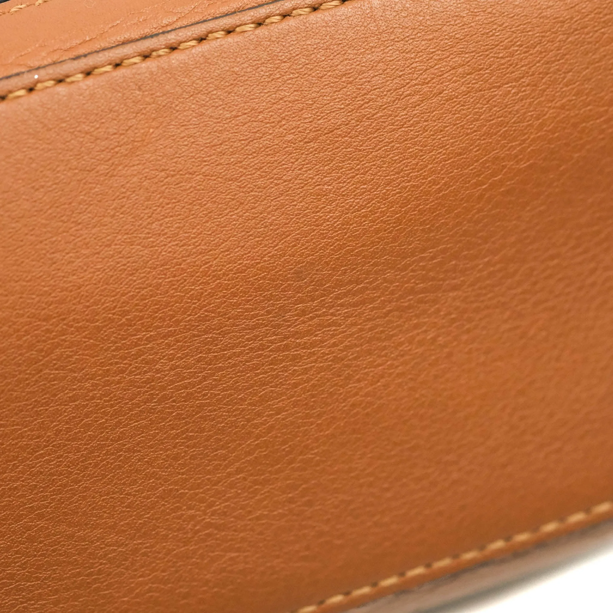 Loewe Mini Puzzle Bag Tan Calfskin Palladium Hardware