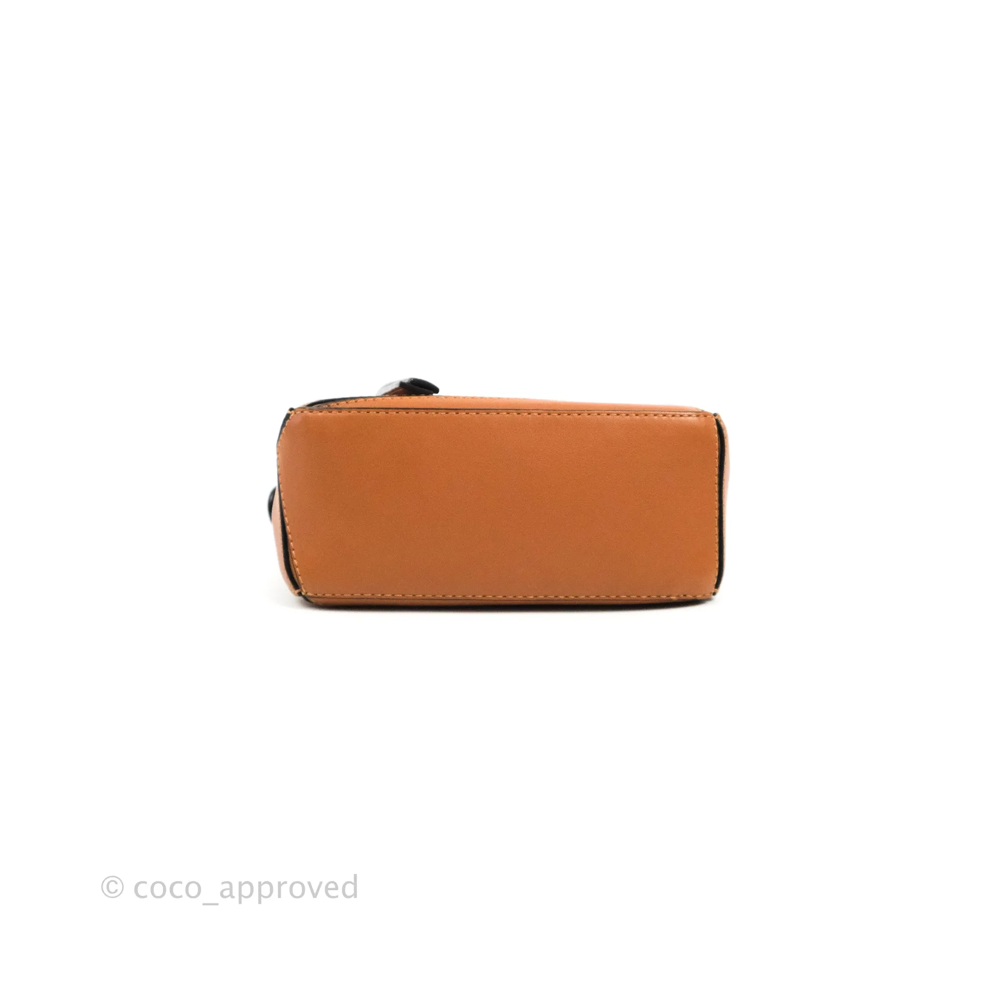 Loewe Mini Puzzle Bag Tan Calfskin Palladium Hardware