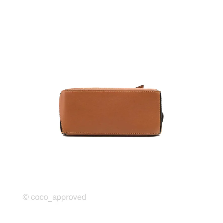 Loewe Mini Puzzle Bag Tan Calfskin Palladium Hardware