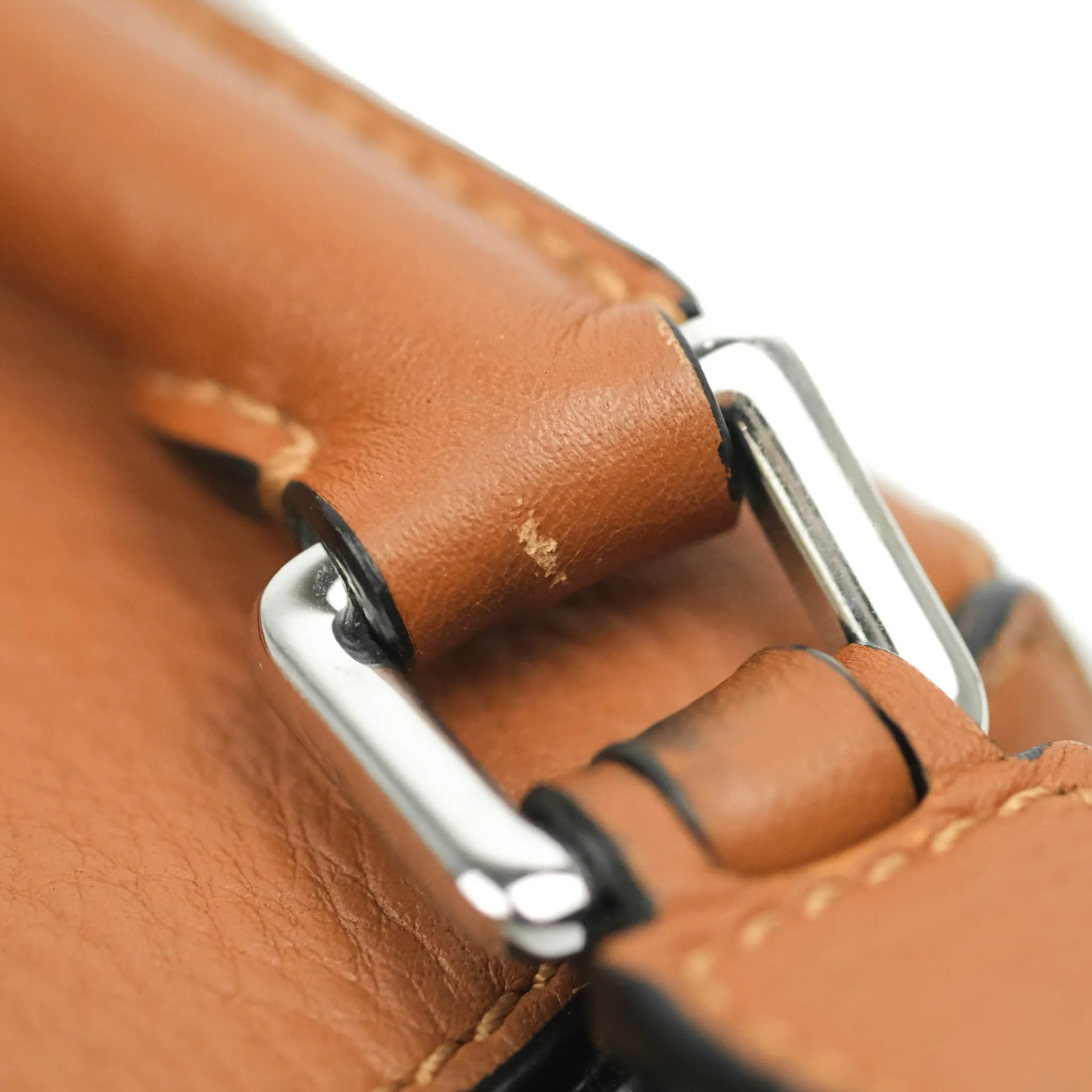 Loewe Mini Puzzle Bag Tan Calfskin Palladium Hardware
