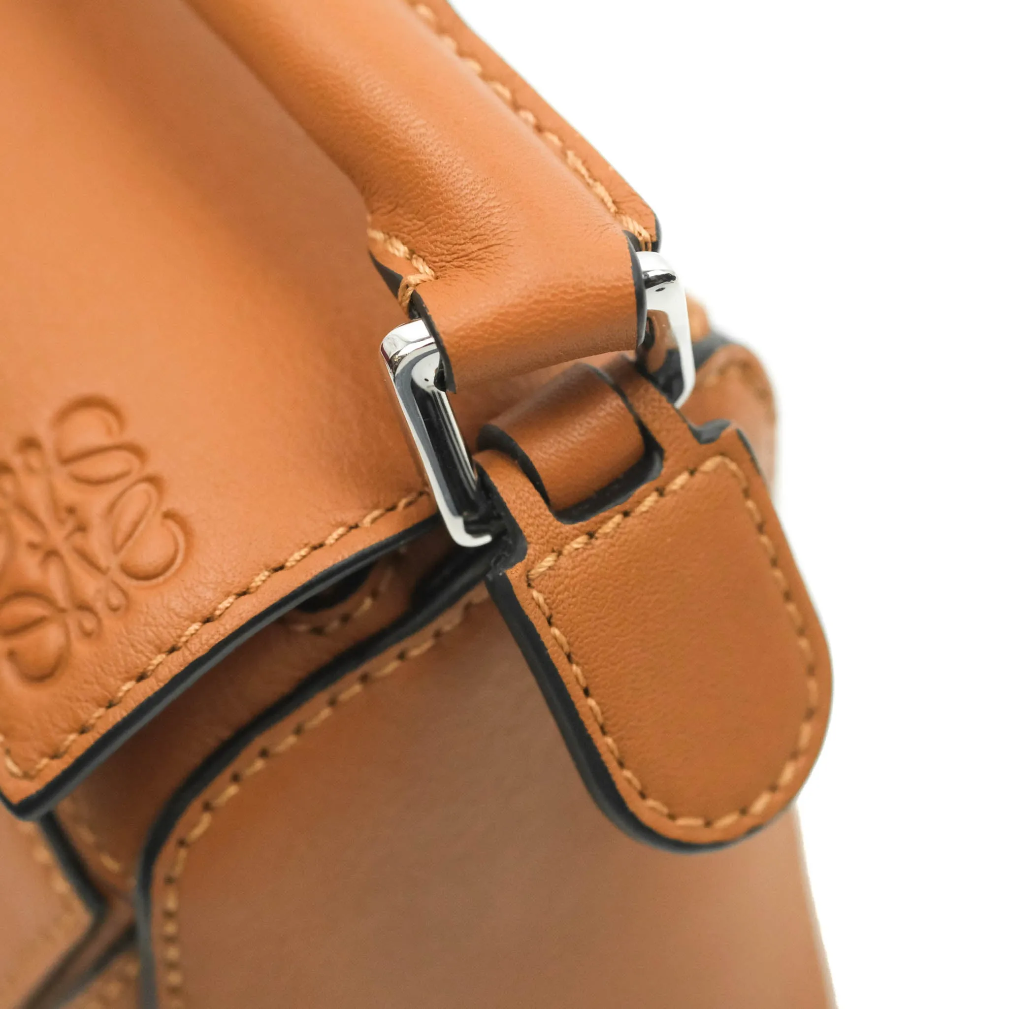 Loewe Mini Puzzle Bag Tan Calfskin Palladium Hardware