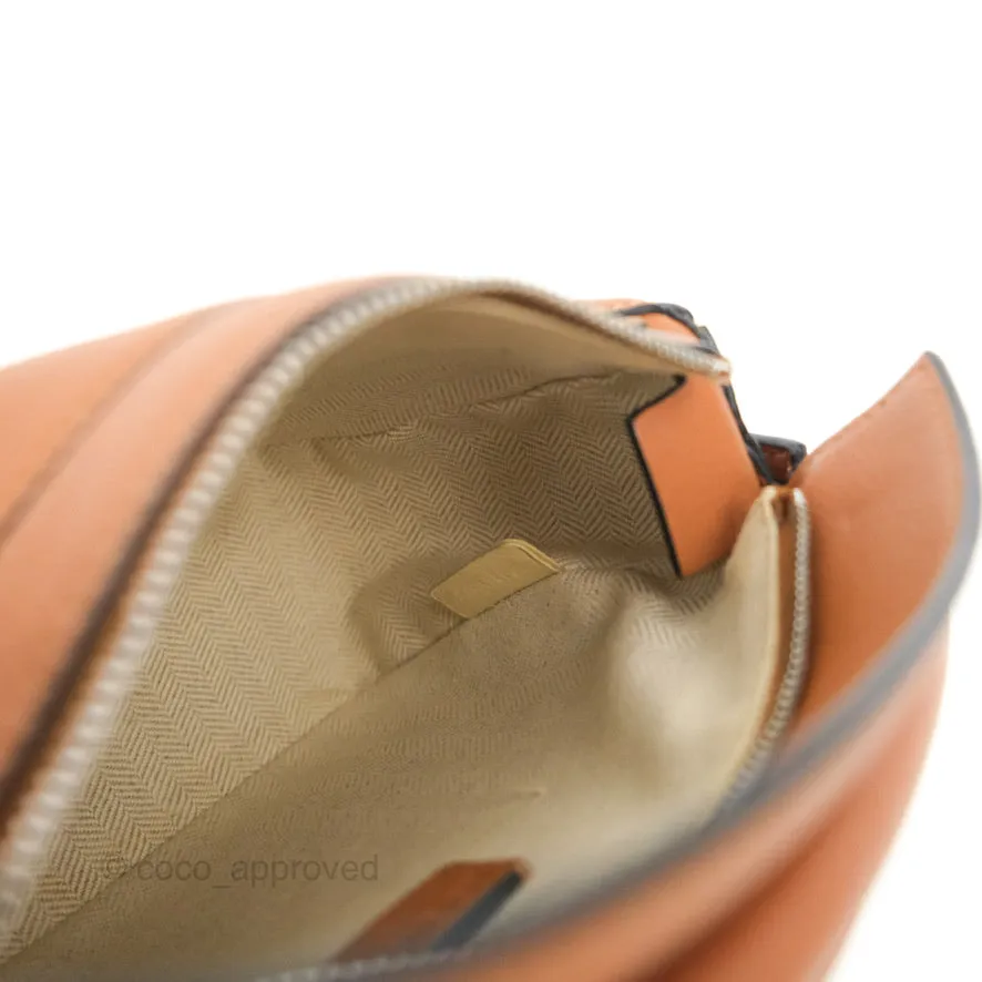 Loewe Mini Puzzle Bag Tan Calfskin Palladium Hardware