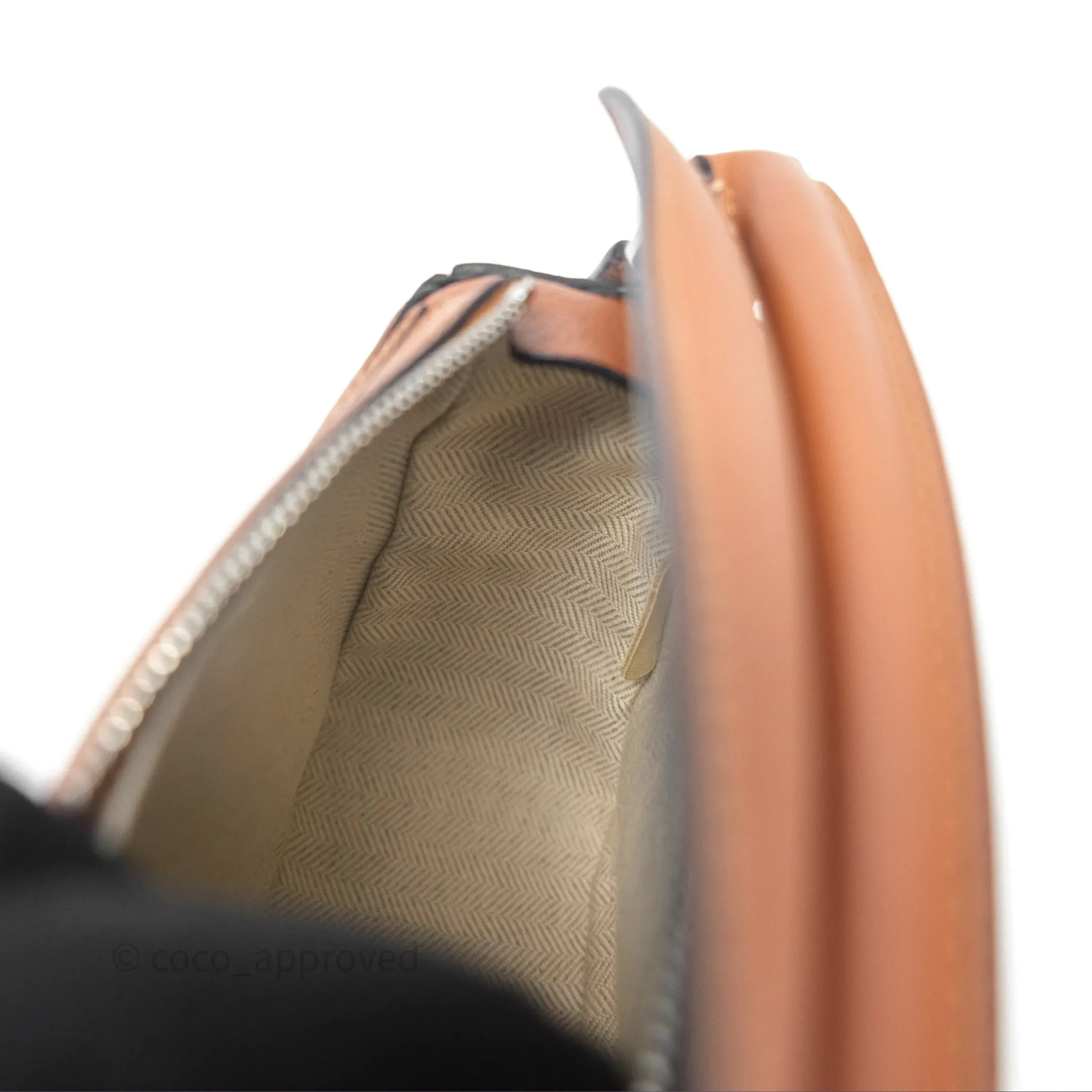 Loewe Mini Puzzle Bag Tan Calfskin Palladium Hardware