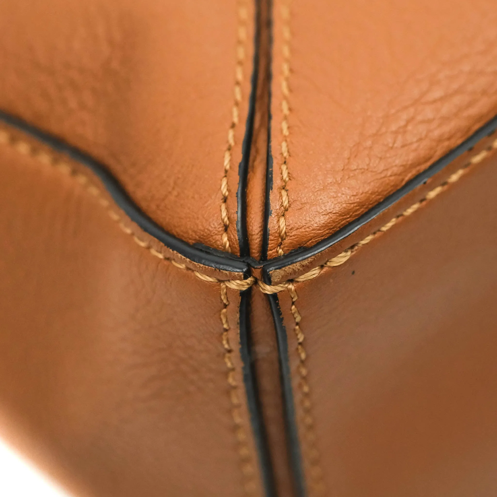Loewe Mini Puzzle Bag Tan Calfskin Palladium Hardware