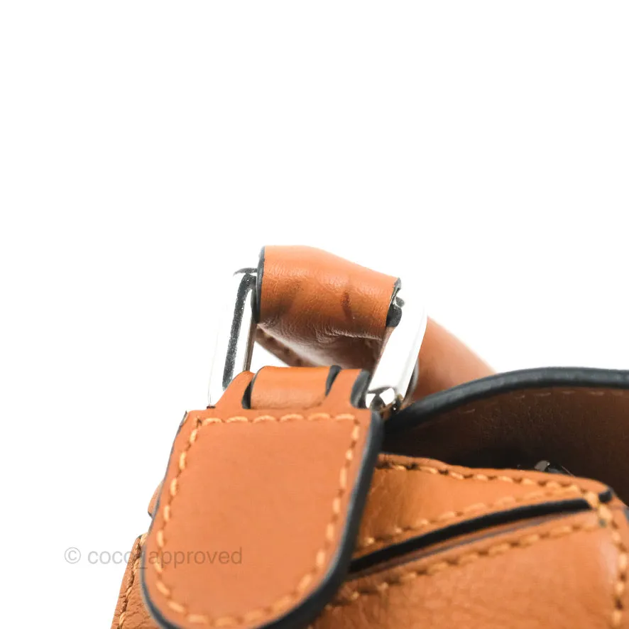 Loewe Mini Puzzle Bag Tan Calfskin Palladium Hardware