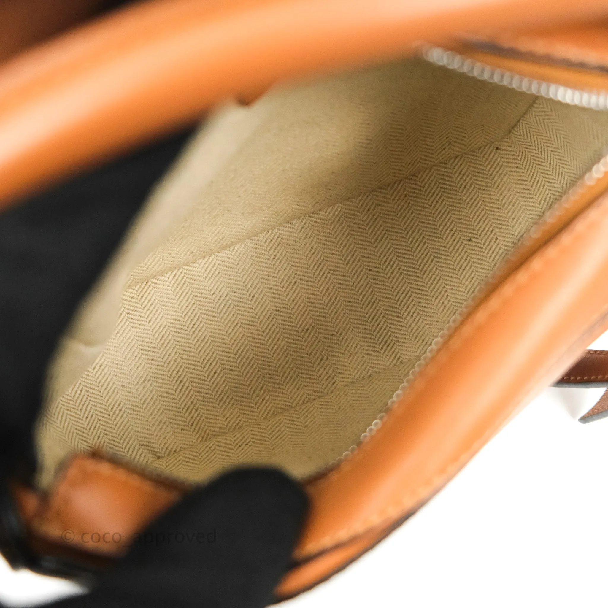 Loewe Mini Puzzle Bag Tan Calfskin Palladium Hardware