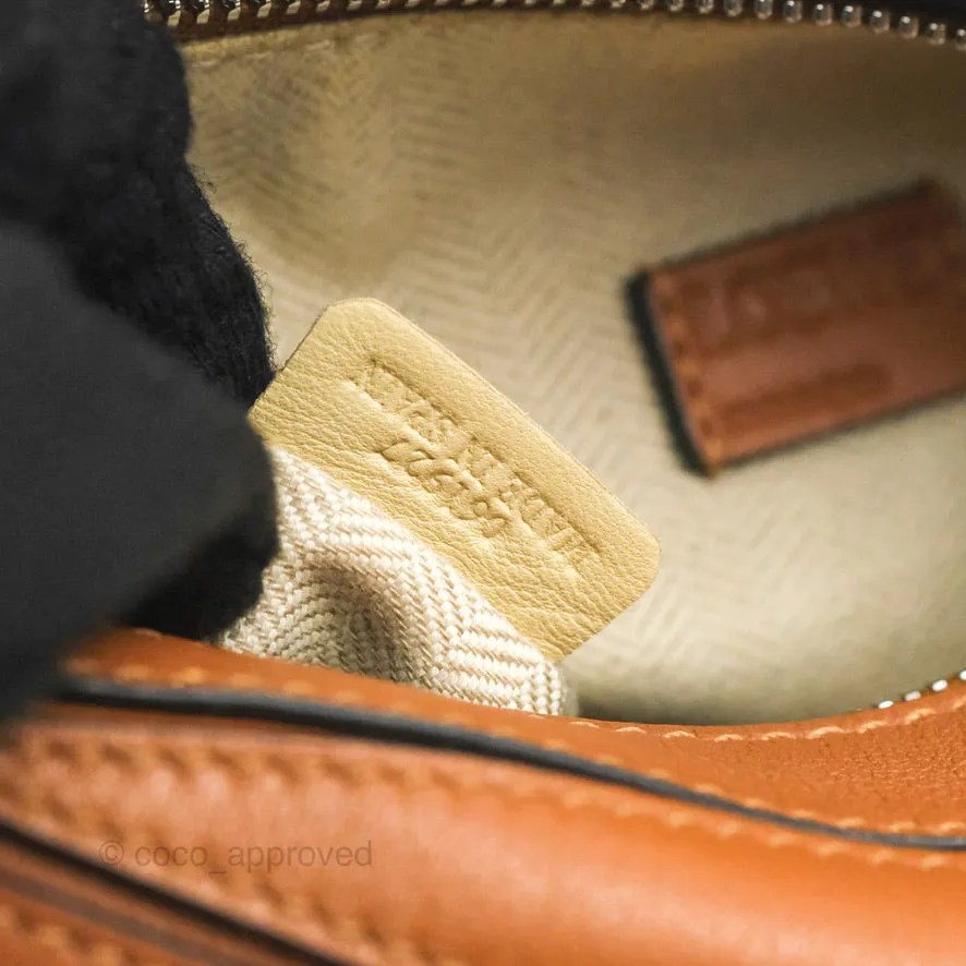 Loewe Mini Puzzle Bag Tan Calfskin Palladium Hardware