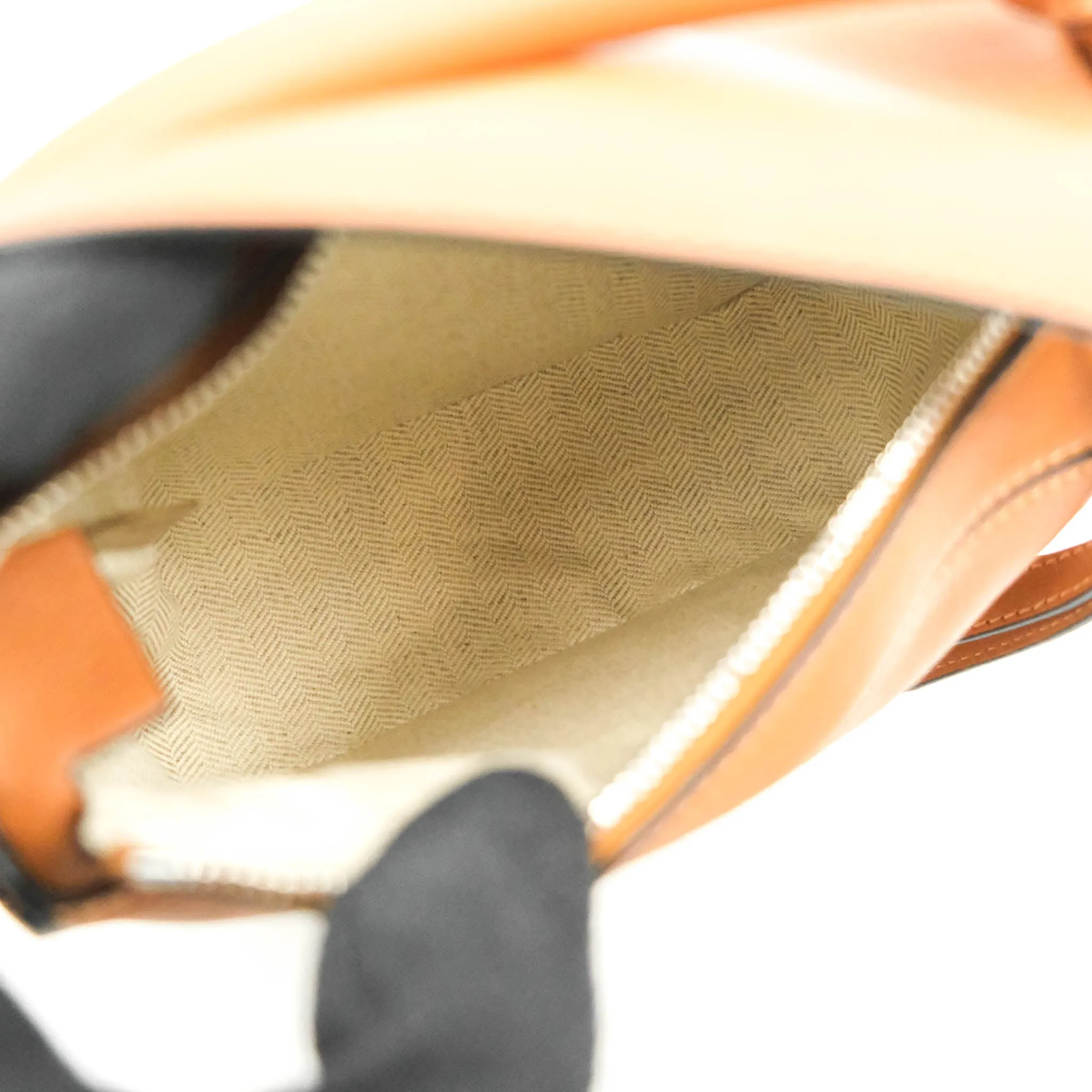 Loewe Mini Puzzle Bag Tan Calfskin Palladium Hardware