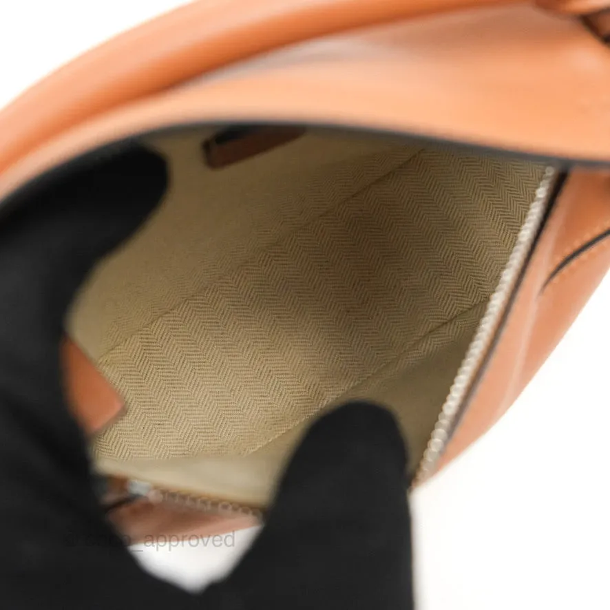Loewe Mini Puzzle Bag Tan Calfskin Palladium Hardware