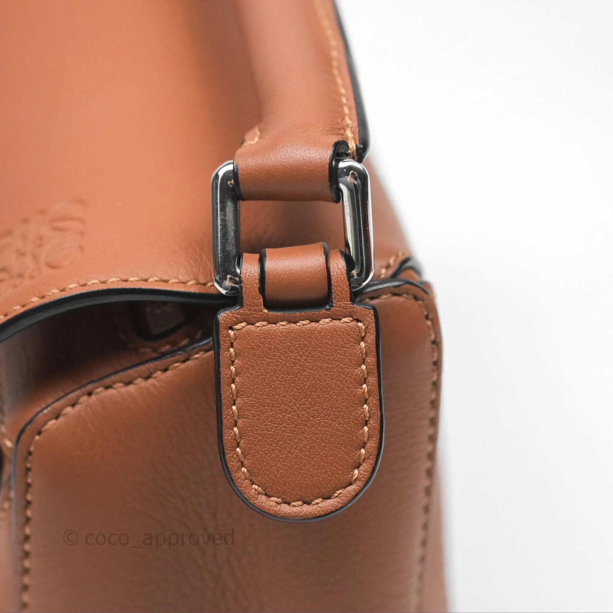 Loewe Mini Puzzle Bag Tan Calfskin Palladium Hardware
