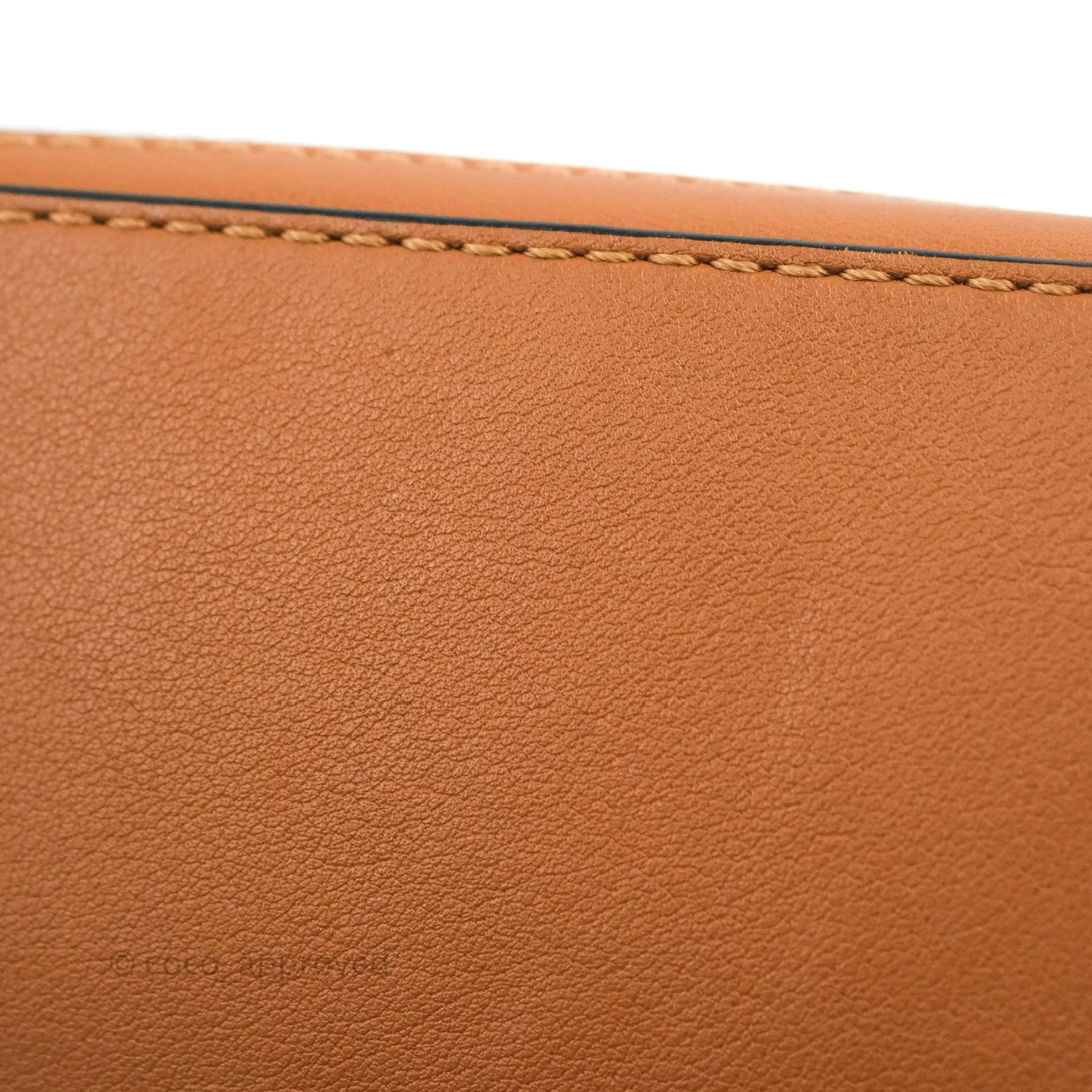 Loewe Mini Puzzle Bag Tan Calfskin Palladium Hardware
