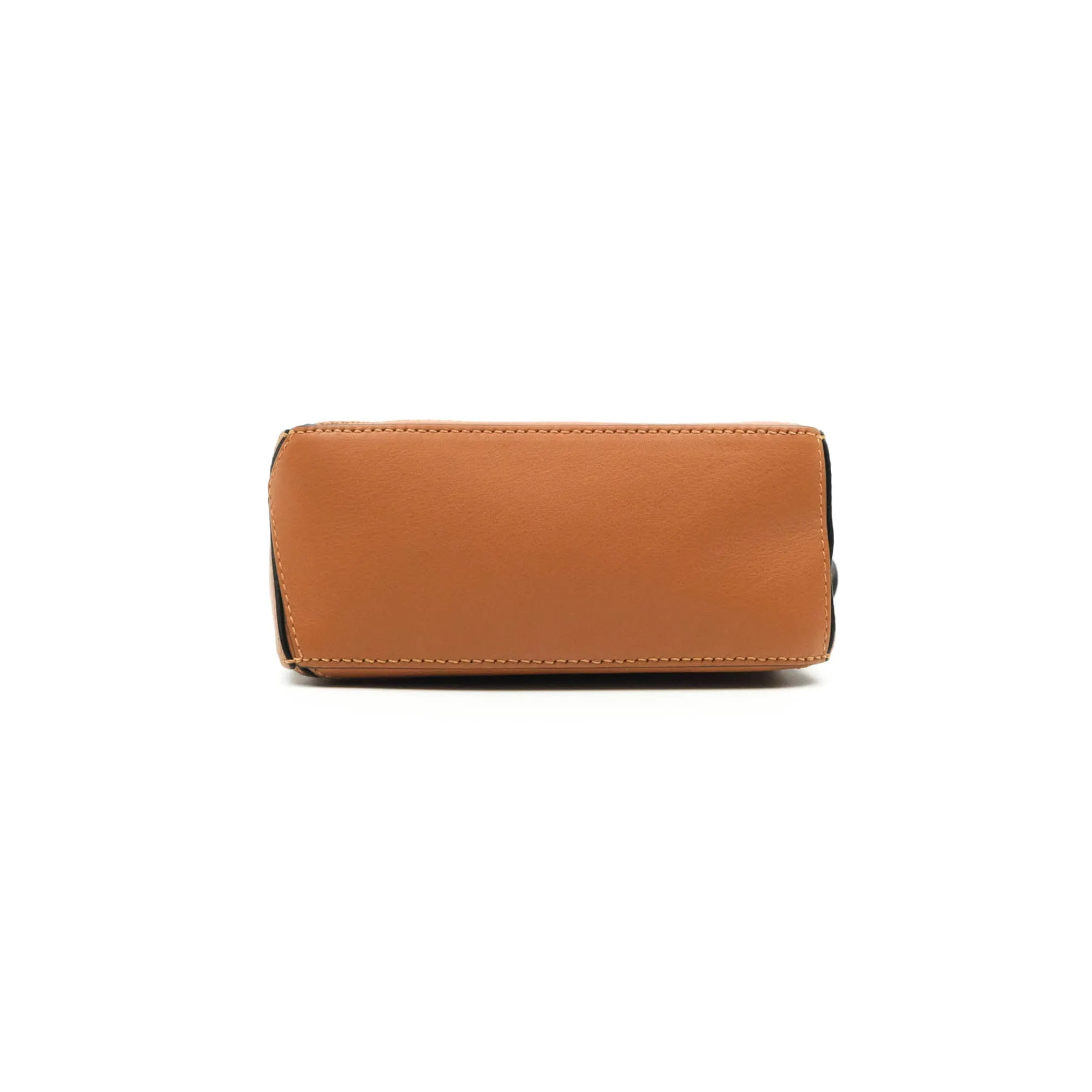 Loewe Mini Puzzle Bag Tan Calfskin Palladium Hardware