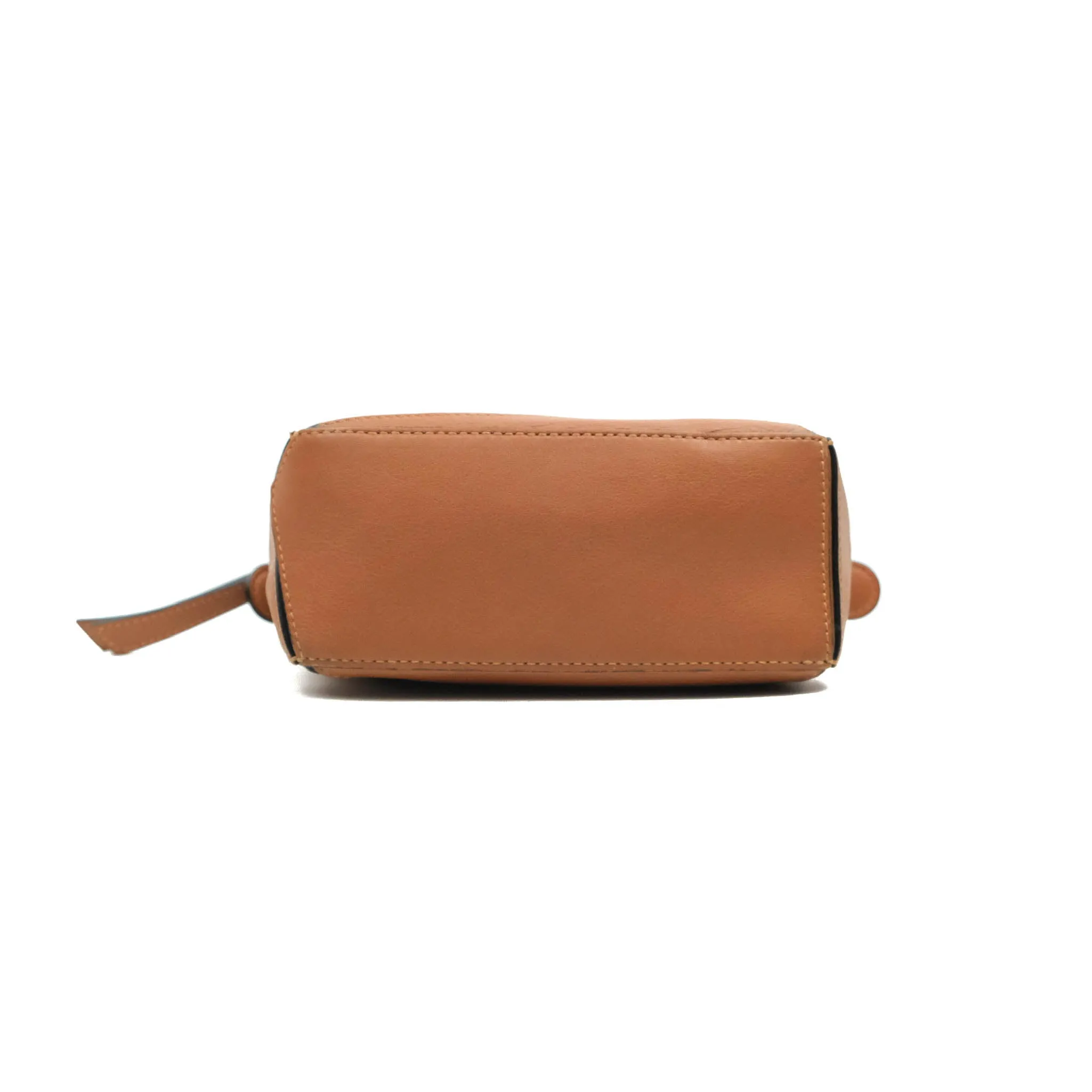 Loewe Mini Puzzle Bag Tan Calfskin Palladium Hardware
