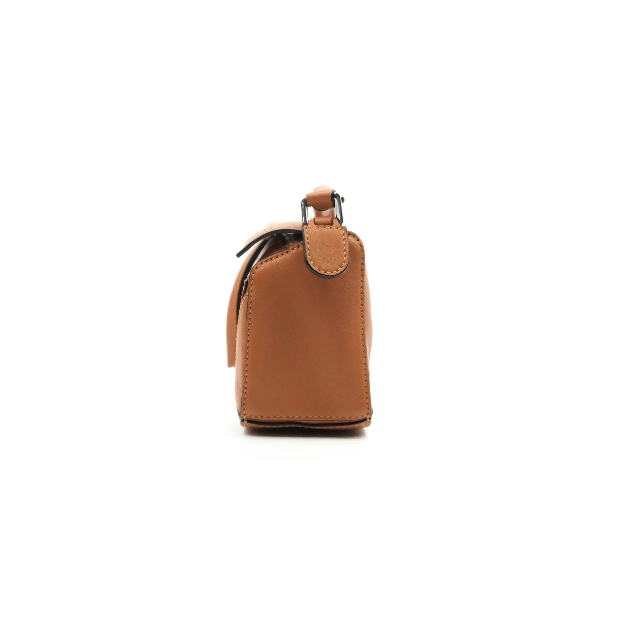 Loewe Mini Puzzle Bag Tan Calfskin Palladium Hardware