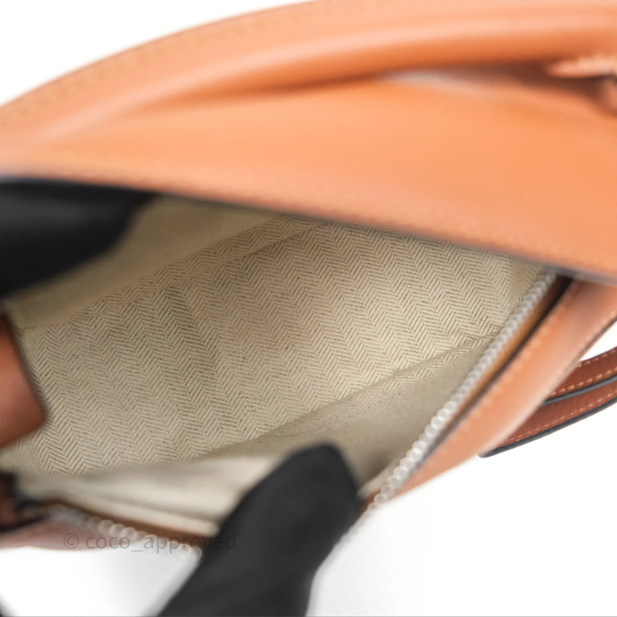 Loewe Mini Puzzle Bag Tan Calfskin Palladium Hardware