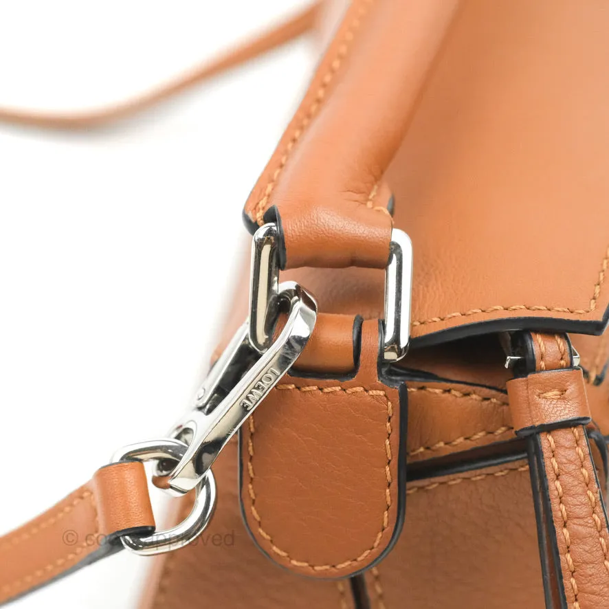 Loewe Mini Puzzle Bag Tan Calfskin Palladium Hardware