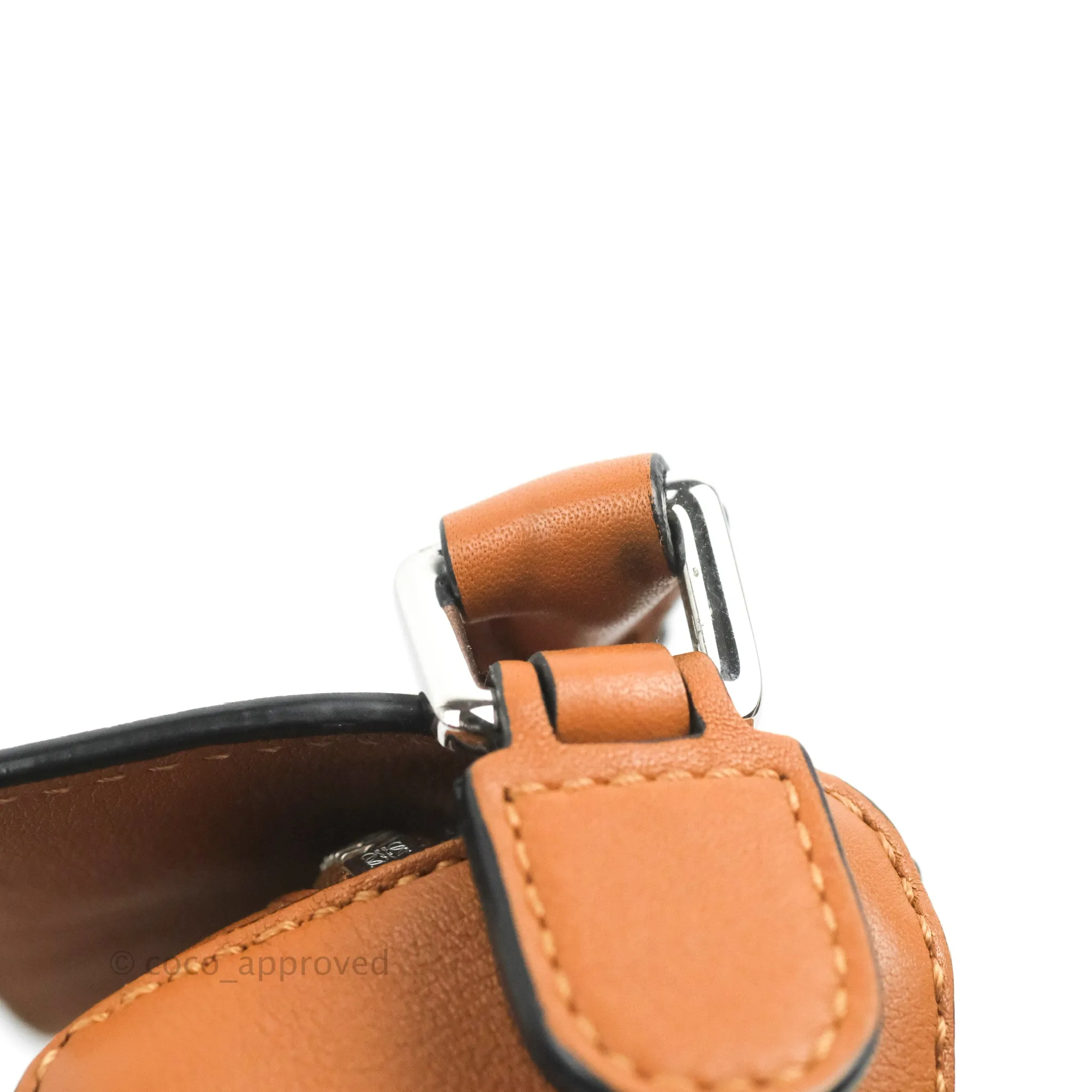 Loewe Mini Puzzle Bag Tan Calfskin Palladium Hardware
