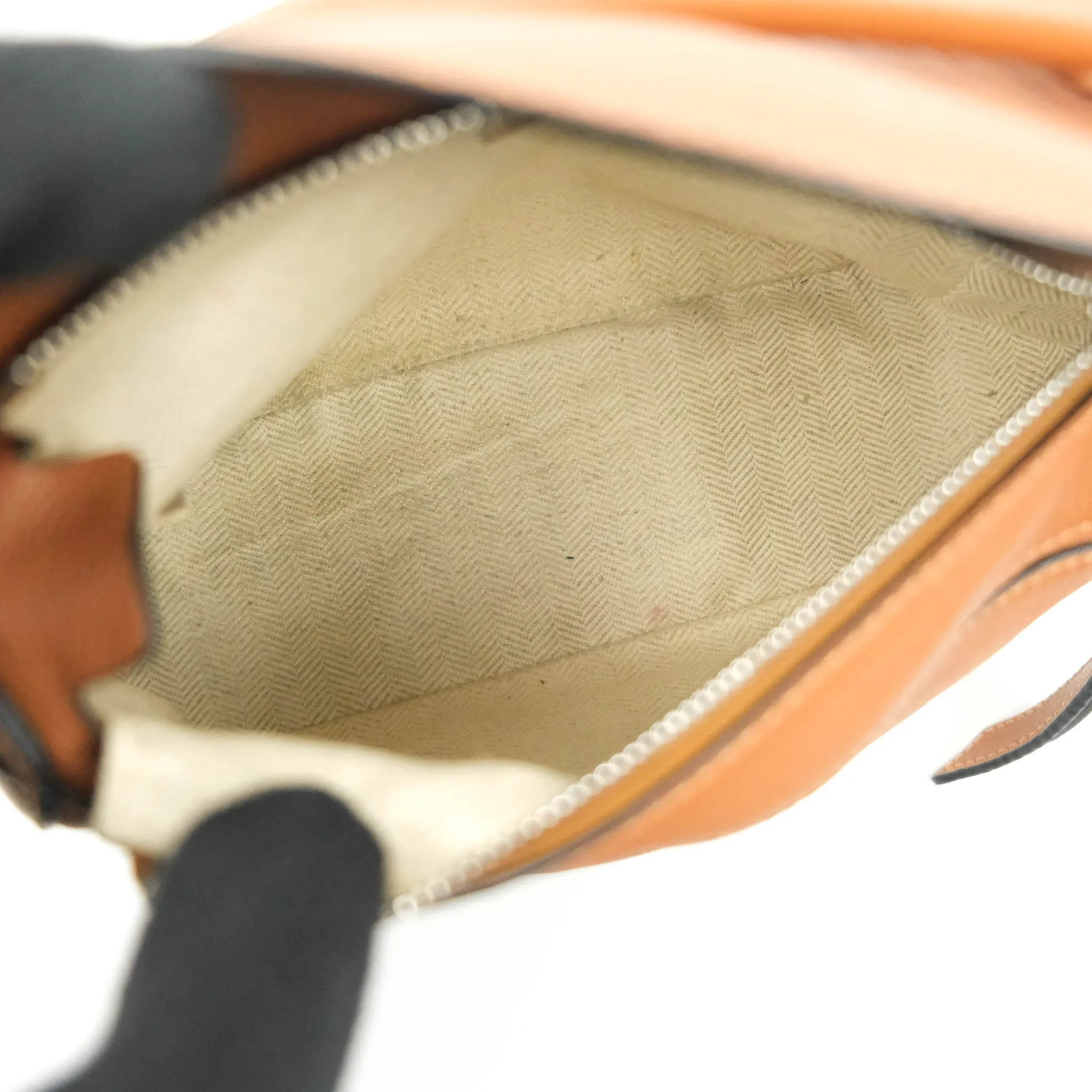 Loewe Mini Puzzle Bag Tan Calfskin Palladium Hardware