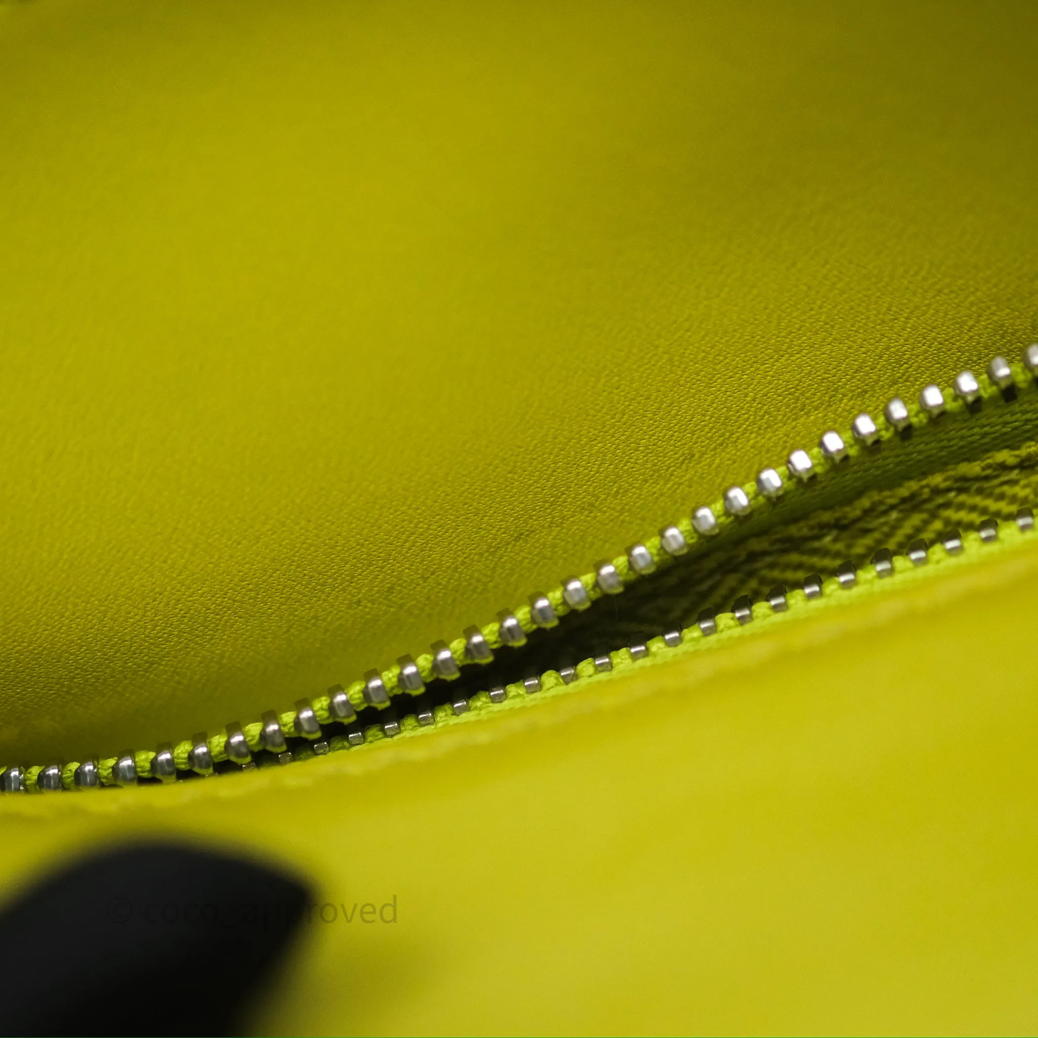 Loewe Mini Puzzle Edge Bag in Lime Smooth Calfskin