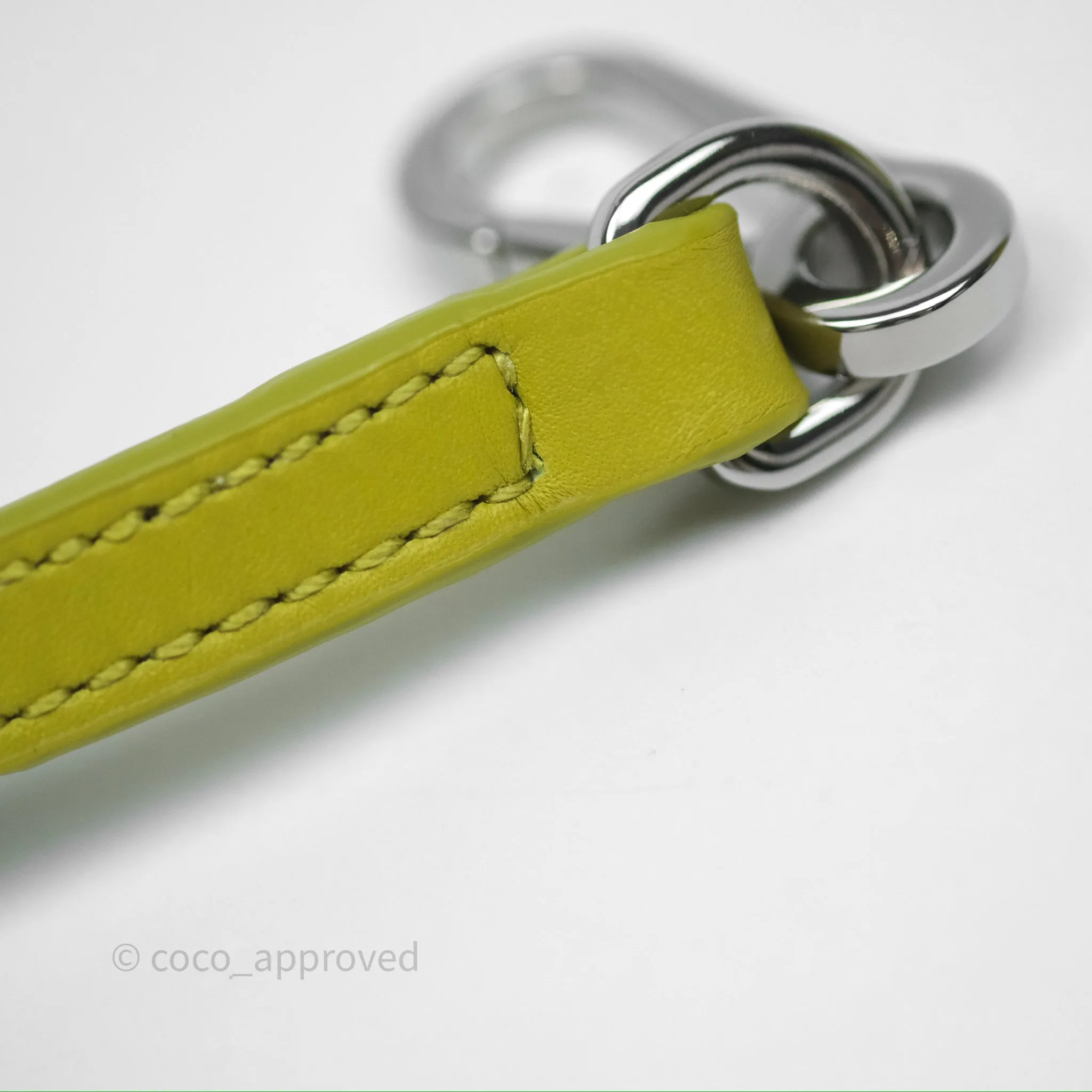 Loewe Mini Puzzle Edge Bag in Lime Smooth Calfskin