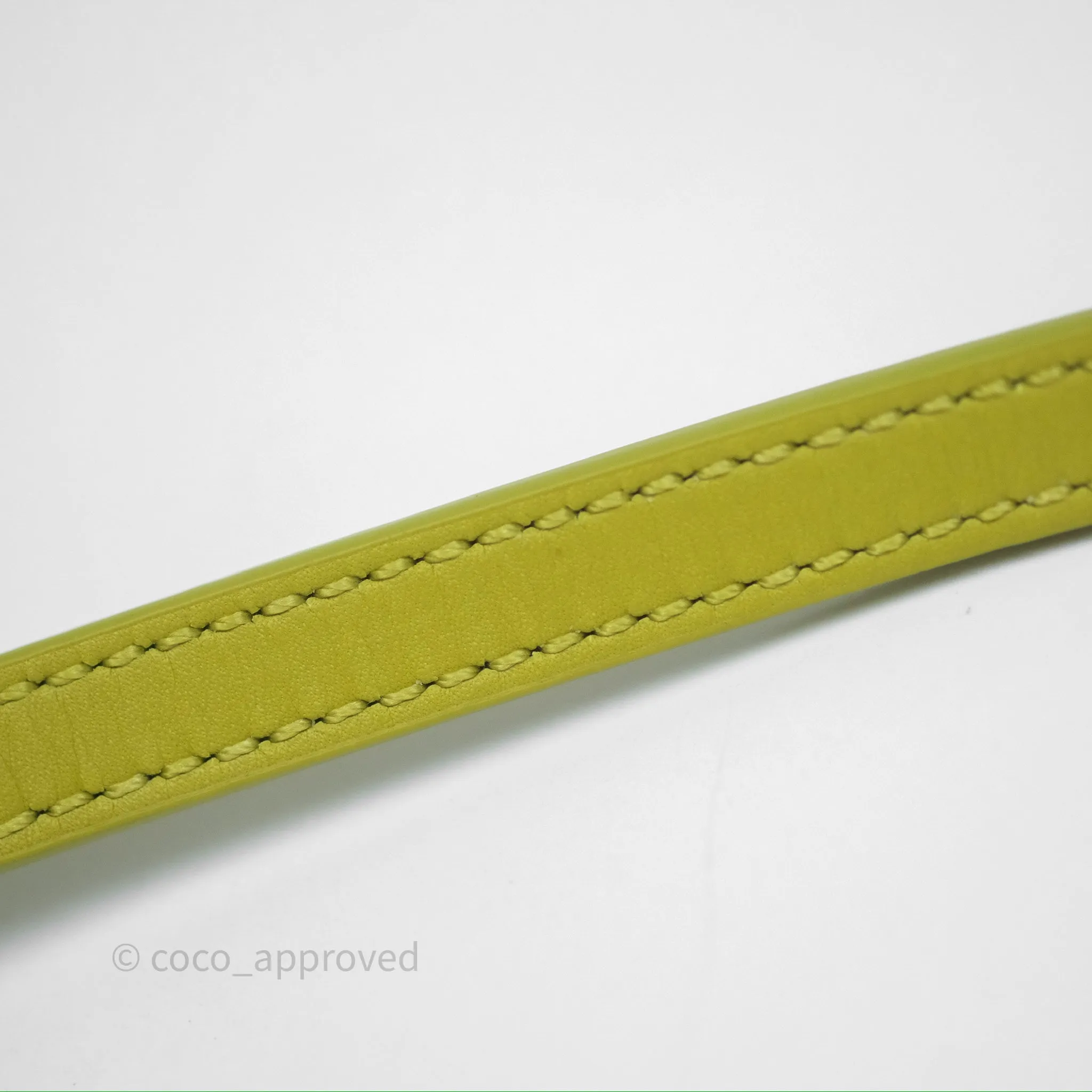Loewe Mini Puzzle Edge Bag in Lime Smooth Calfskin