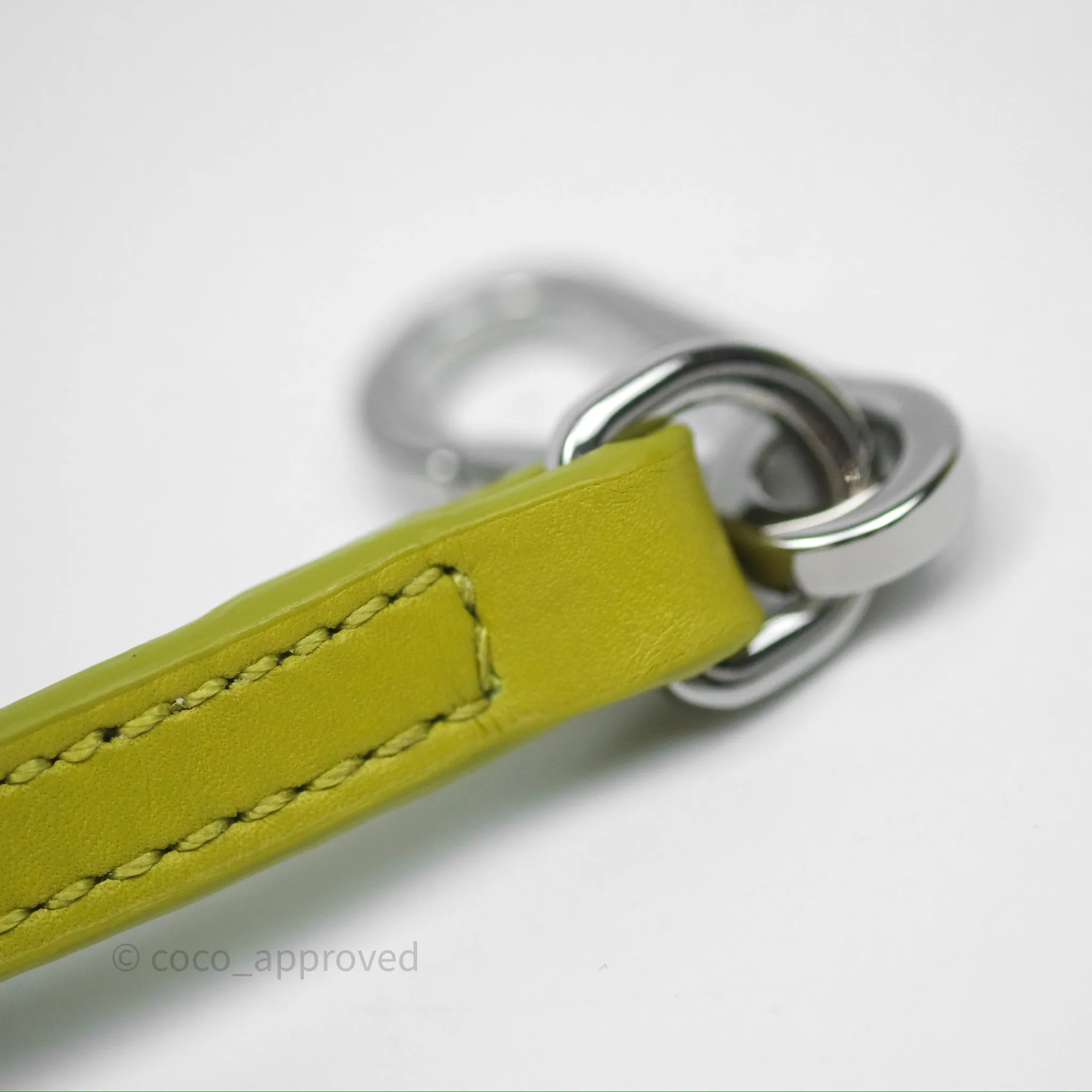 Loewe Mini Puzzle Edge Bag in Lime Smooth Calfskin