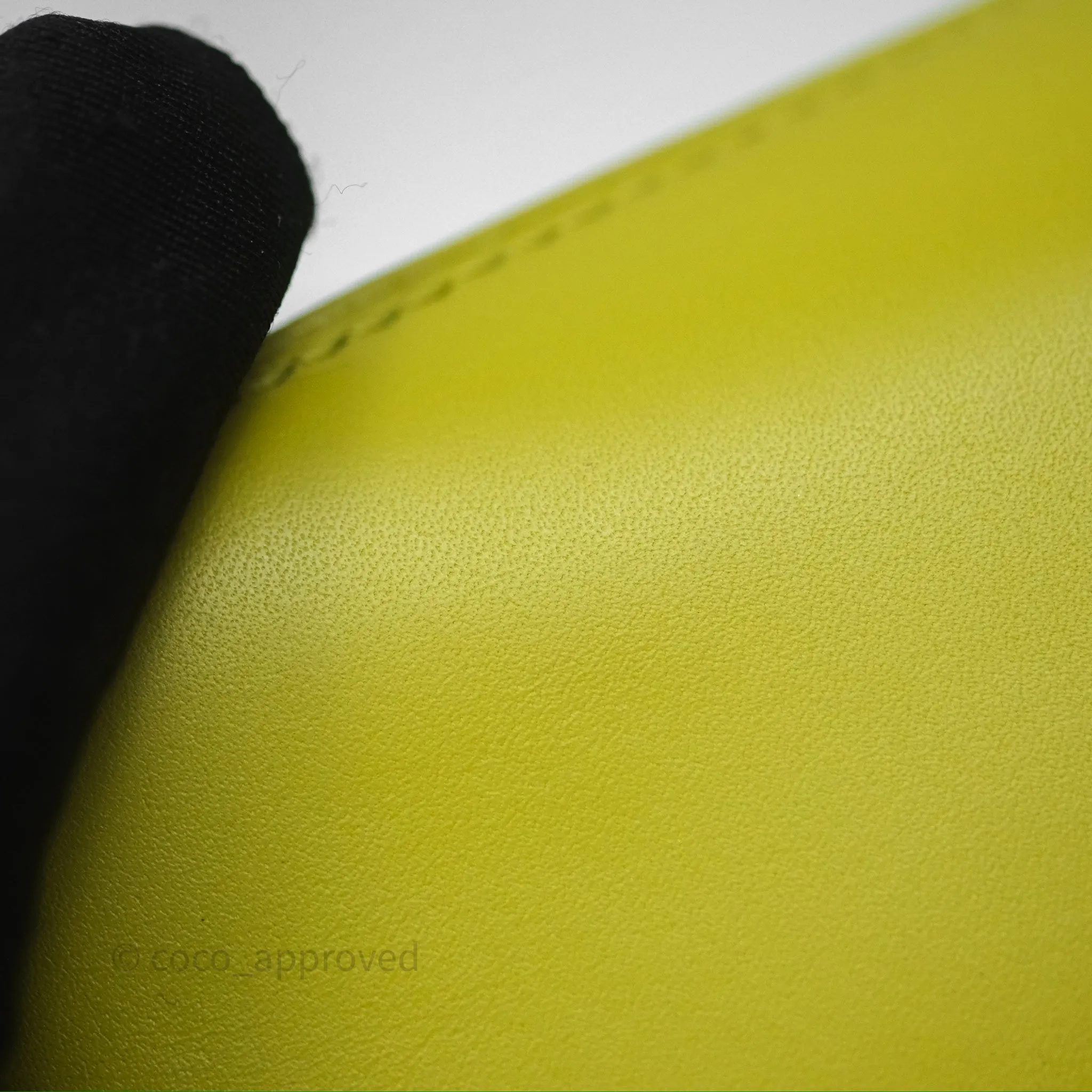 Loewe Mini Puzzle Edge Bag in Lime Smooth Calfskin