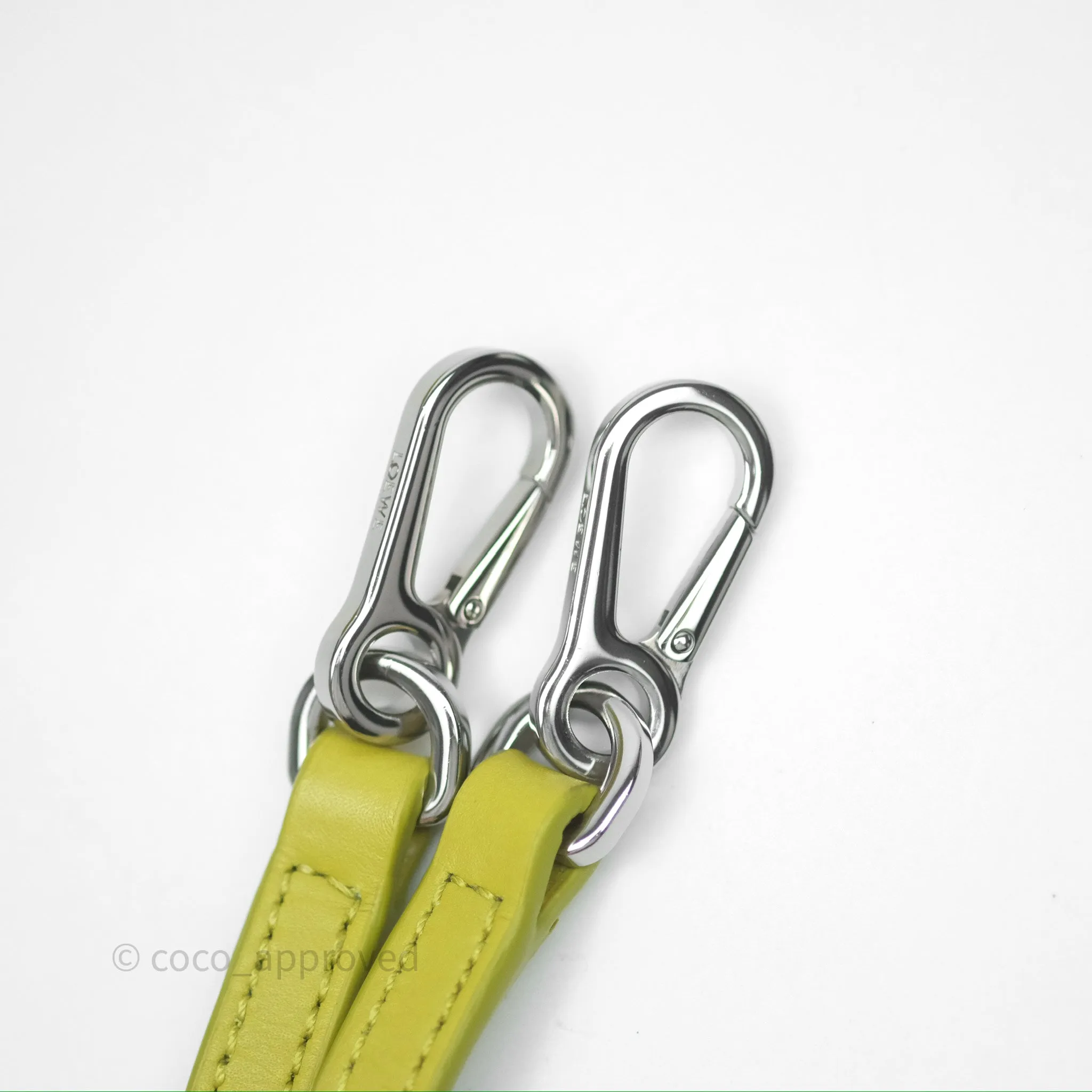 Loewe Mini Puzzle Edge Bag in Lime Smooth Calfskin